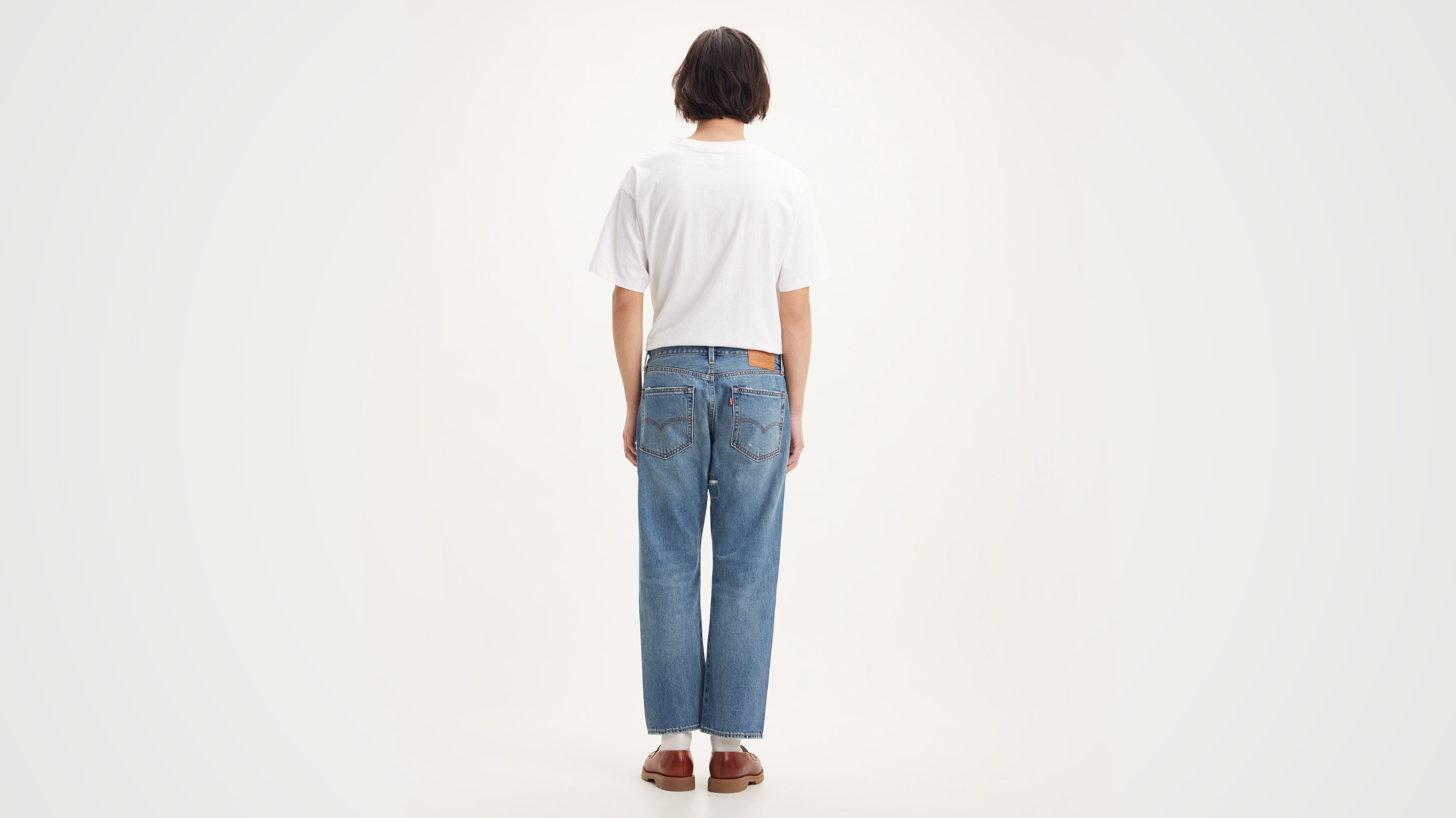 ストラップ AmericanBoy 551z™ Authentic Straight Crop Jeans - Blue | Levi's® XK