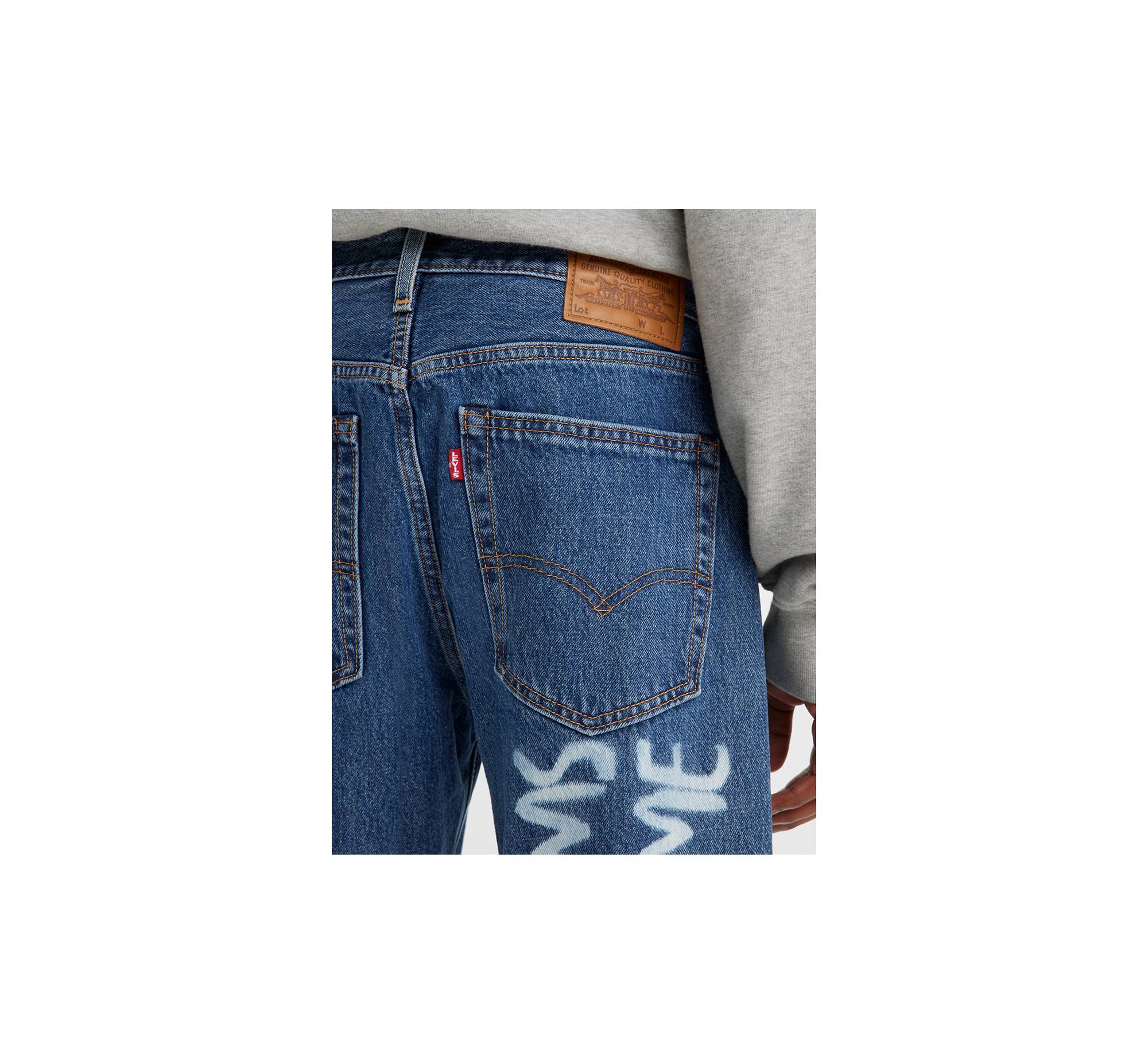 551™ Z Authentic Straight Crop Jeans - Blue | Levi's® RS