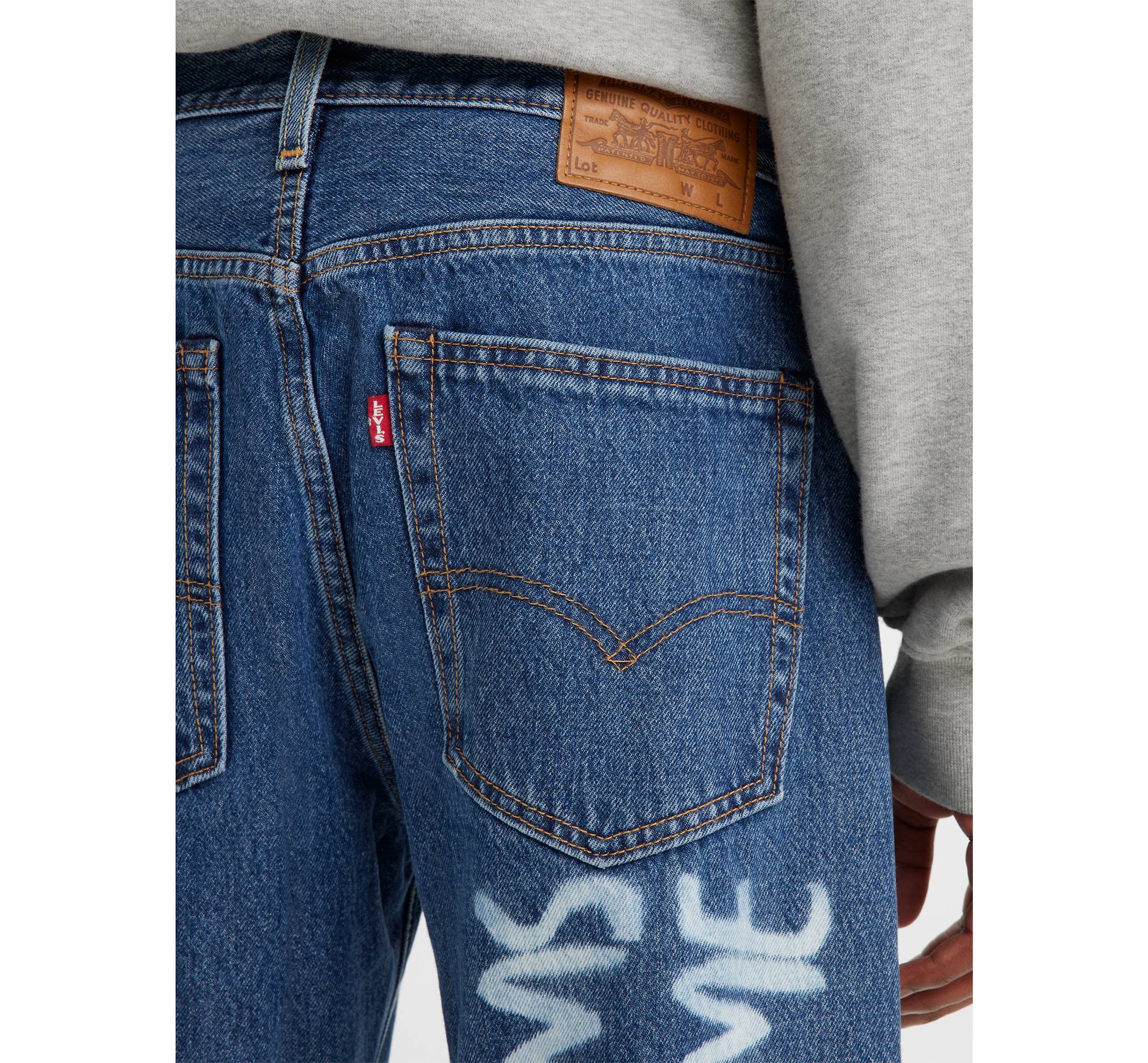 551™ Z Authentic Straight Crop Jeans - Blue | Levi's® RS