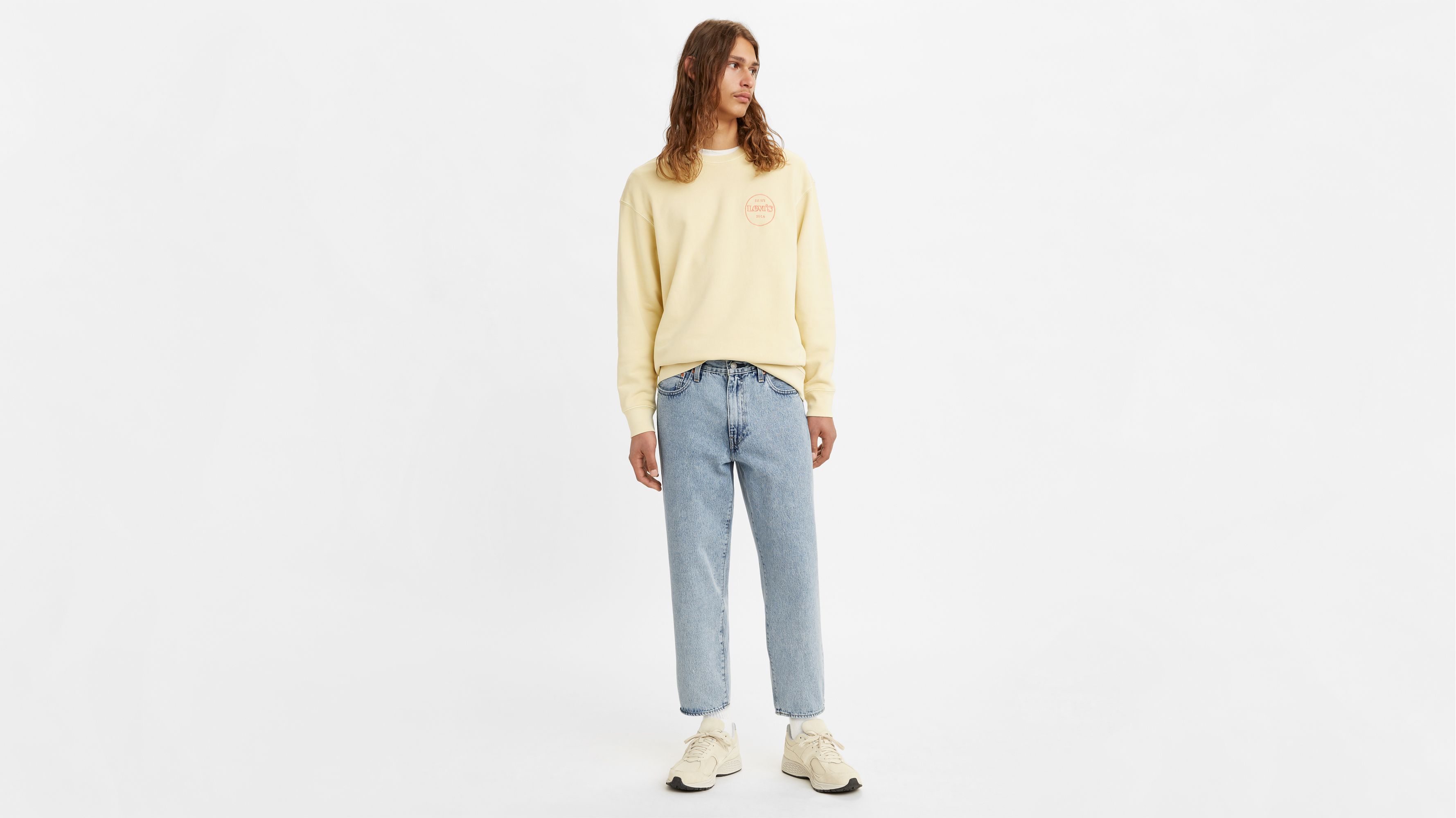 Stay Loose Tapered Crop Jeans - Blue | Levi's® GB