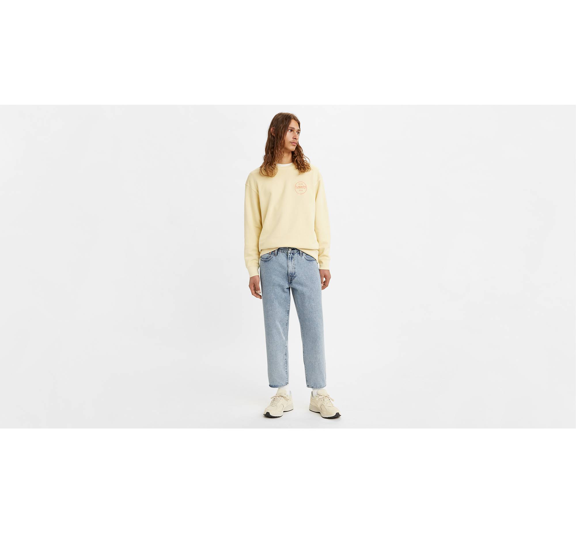 Stay Loose Tapered Crop Jeans - Blue | Levi's® BE