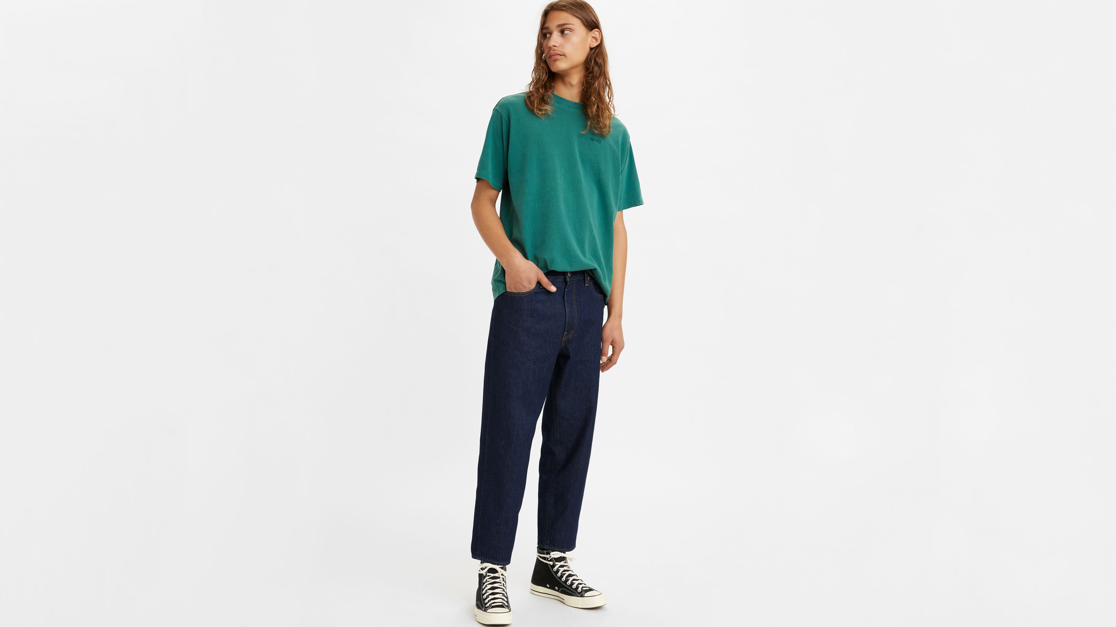 Stay Loose Taper Cropped Men's Jeans 1