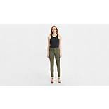 721 High Rise Skinny Exposed Button Twill Pants 1