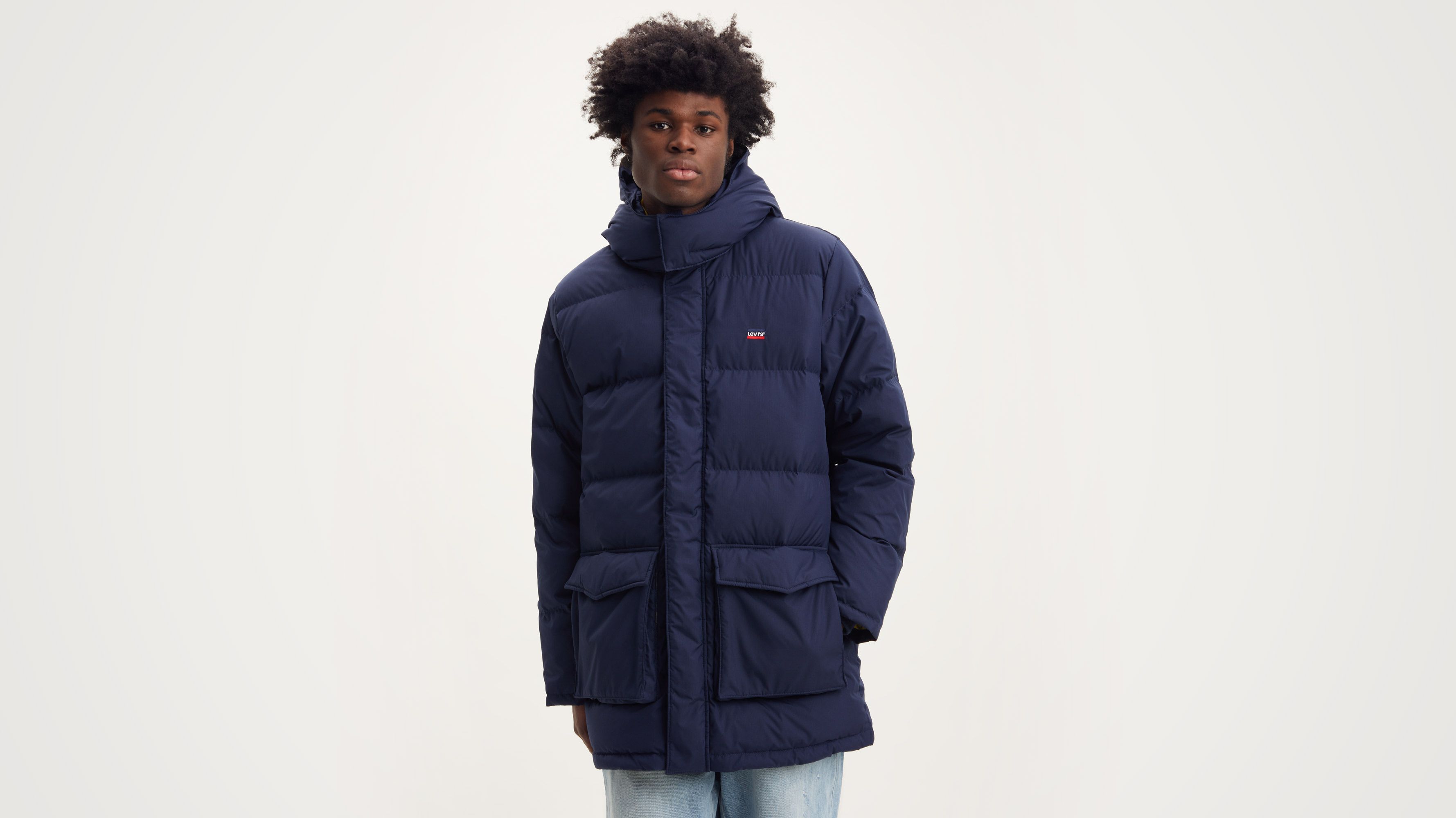 Levi s hooded best sale down parka