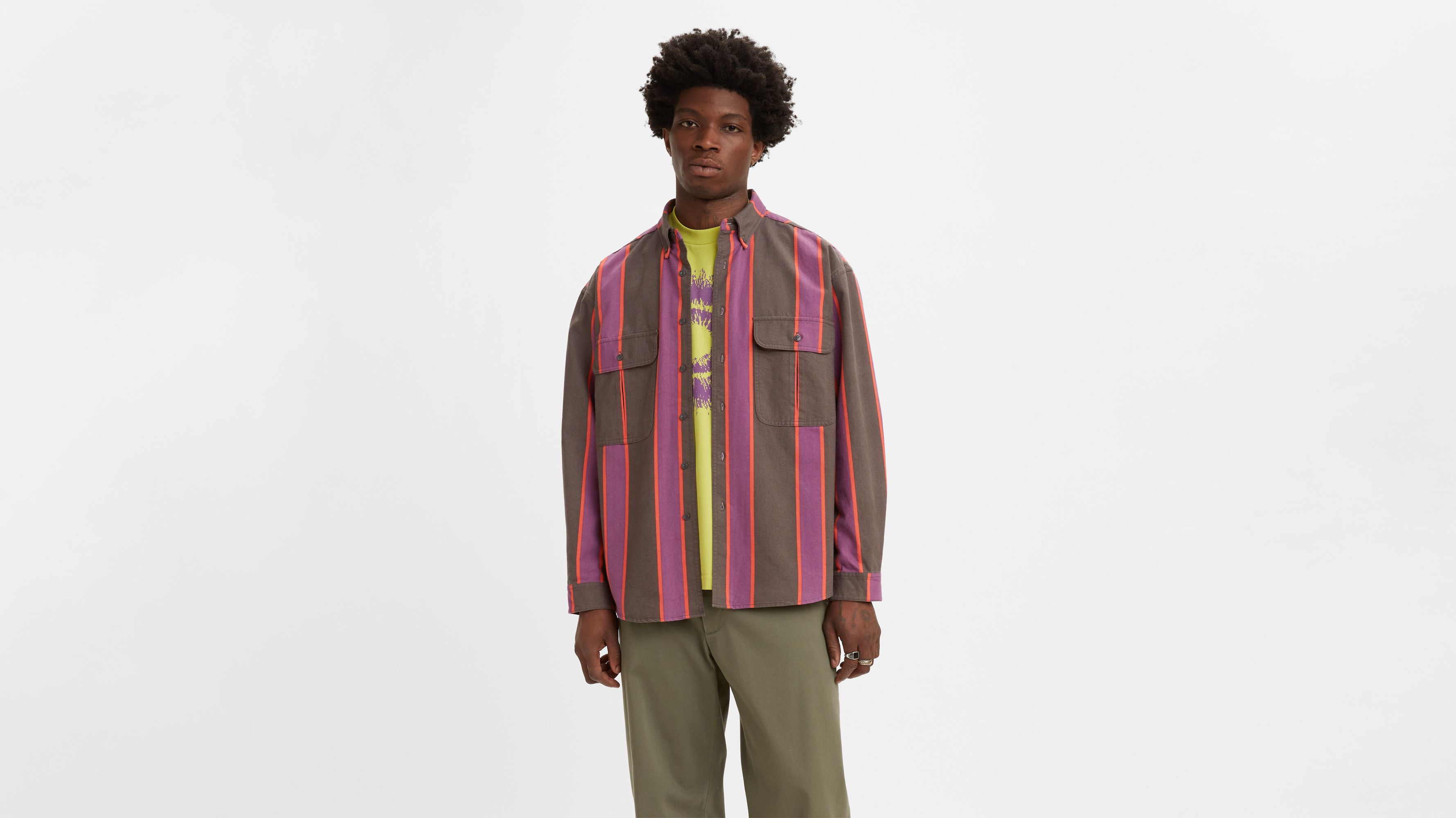 Camisa de franela tejida de manga larga Skate 3