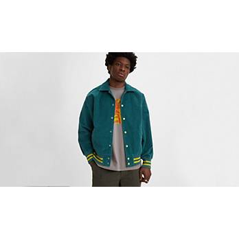 Skate Varsity Corduroy Jacket - Green | Levi's® FR