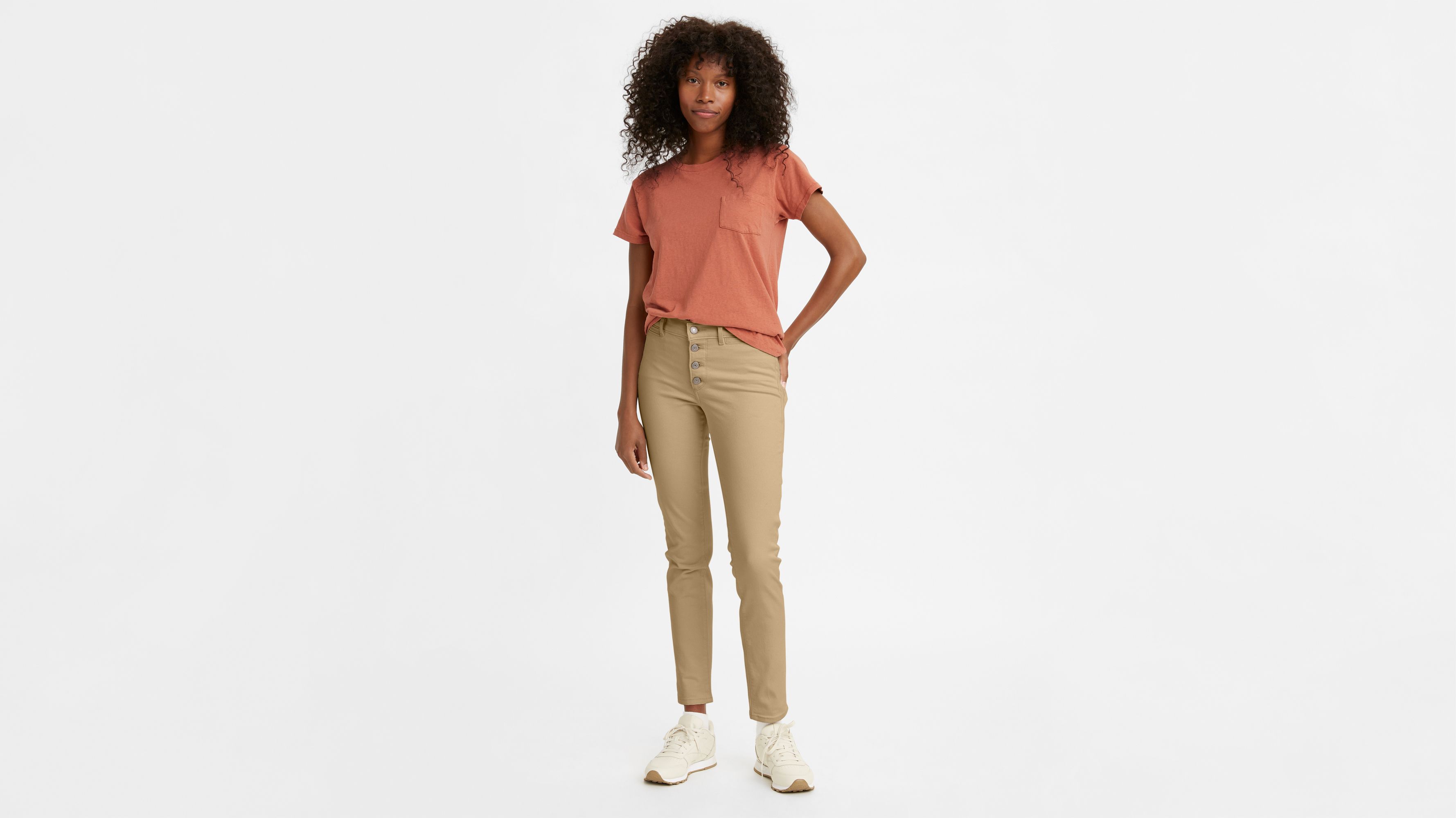 Girl skinny clearance khaki pants