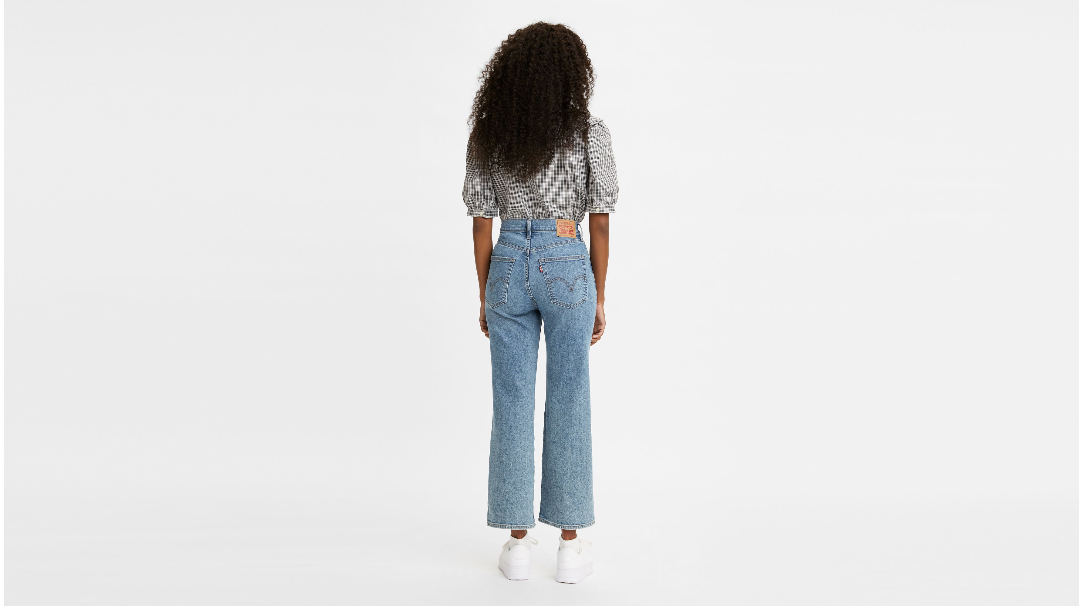 High Rise Cropped Flare Women's Jeans