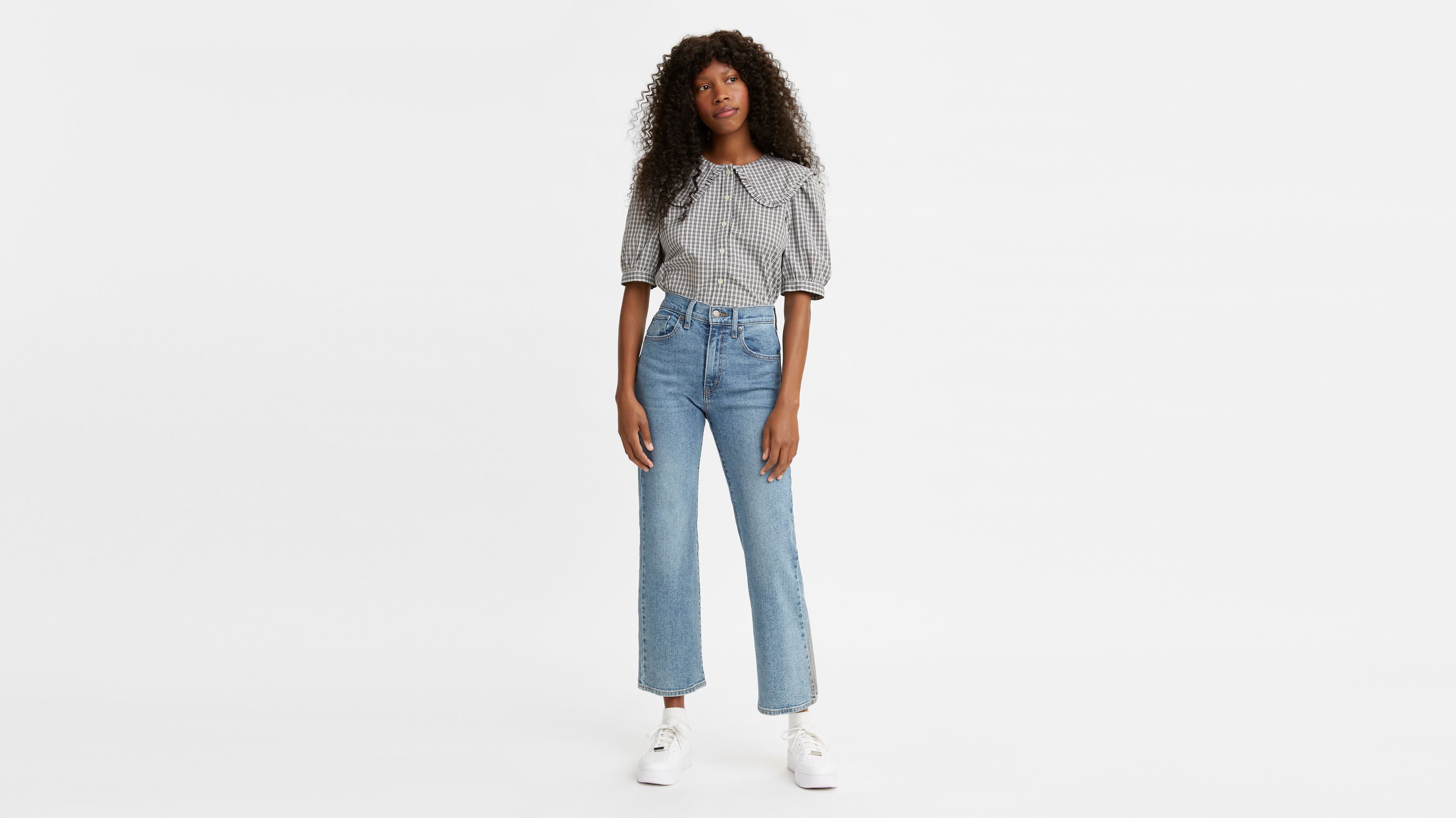 High Rise Cropped Flare Women s Jeans