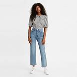 High Rise Cropped Flare Women's Jeans 1