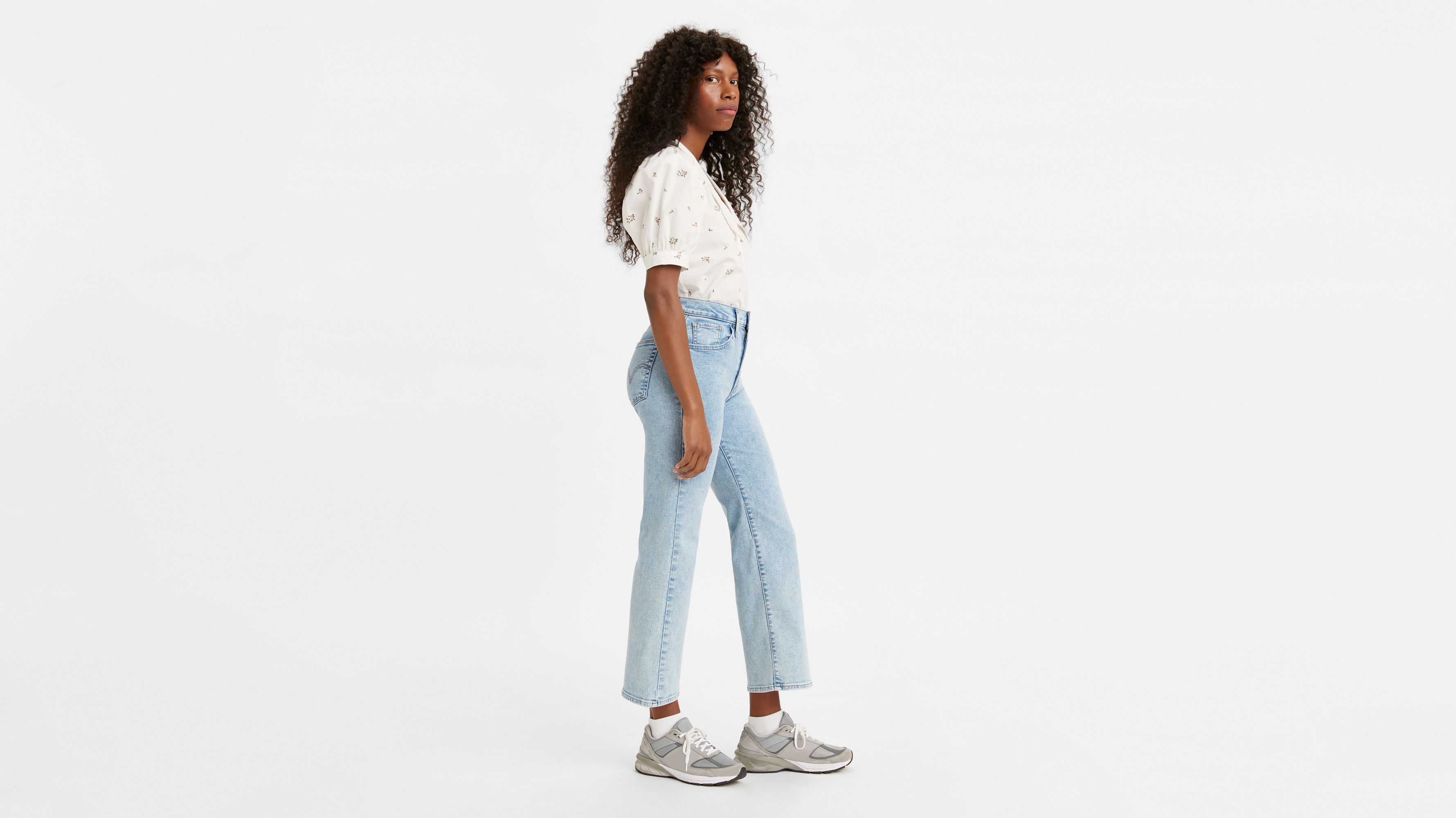 High Rise Cropped Flare Women's Jeans 2