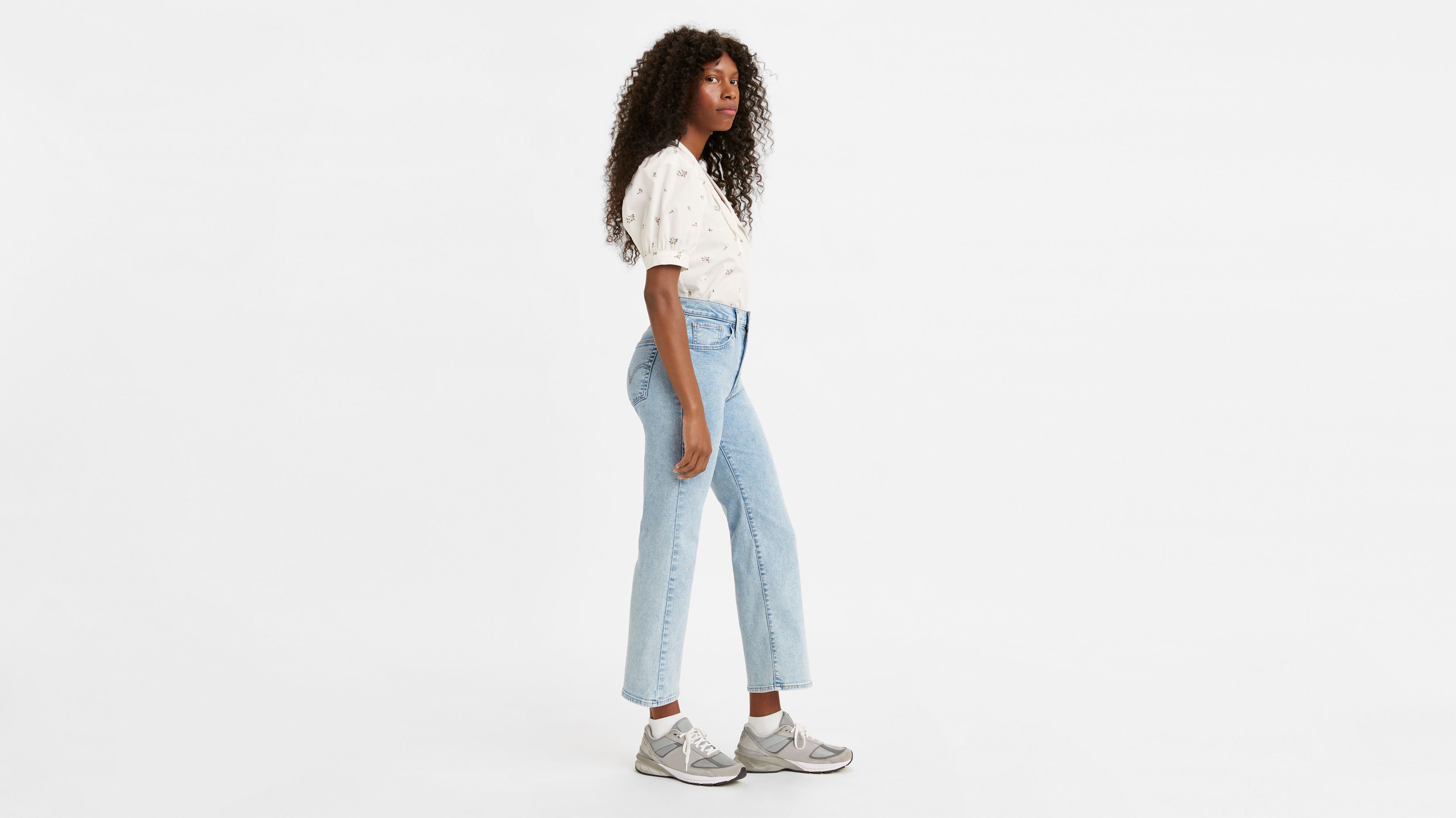 High Rise Cropped Flare Women's Jeans