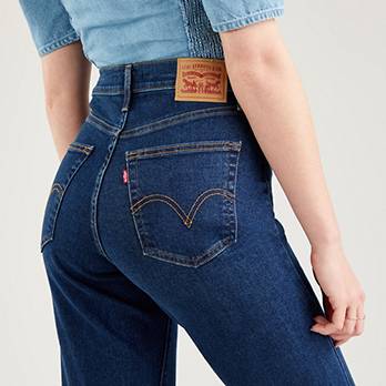 High Waisted Cropped Flare Jeans 4