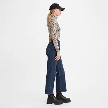 High Rise Cropped Flare Women's Jeans 2