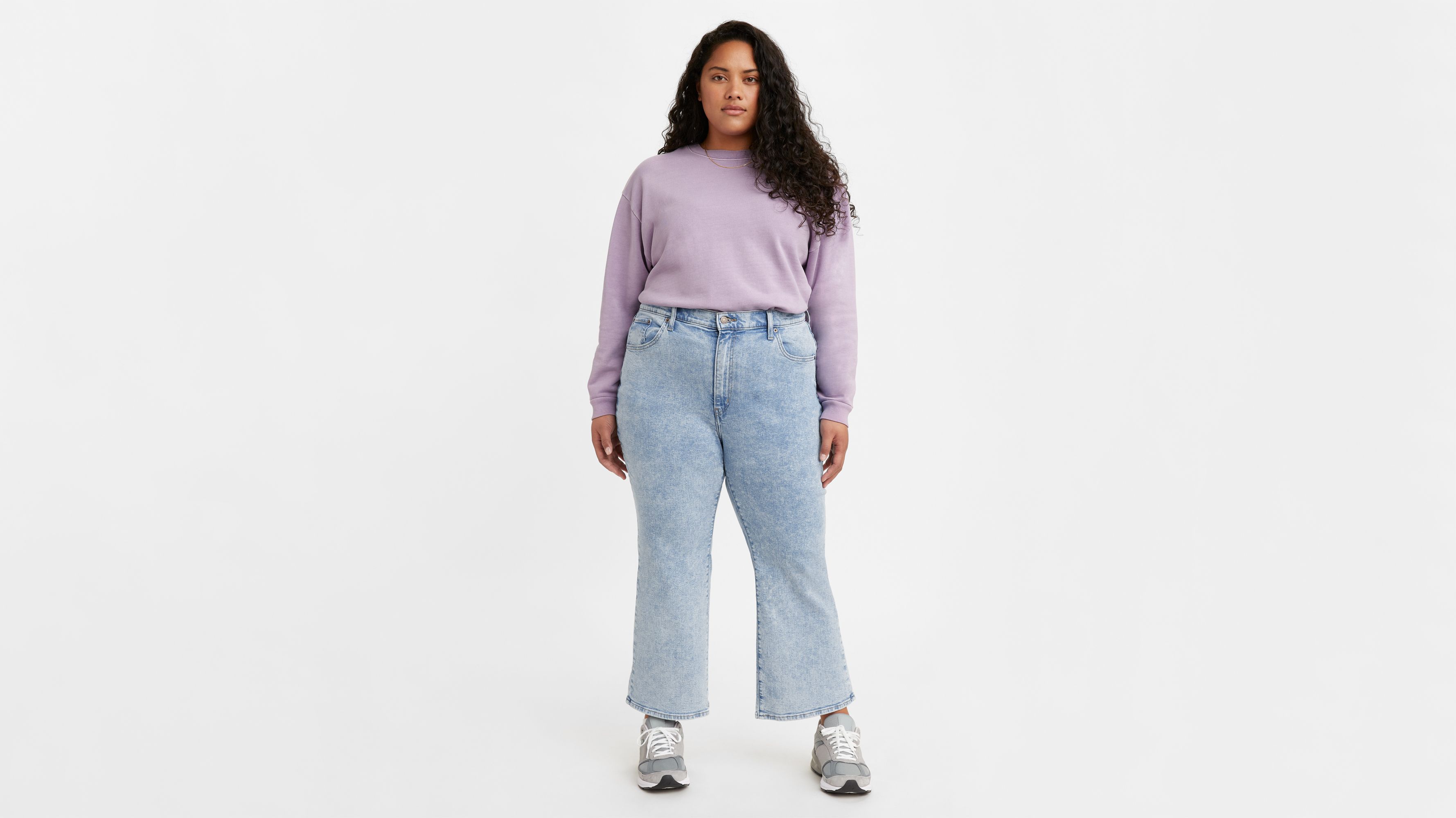 plus size denim flare jeans