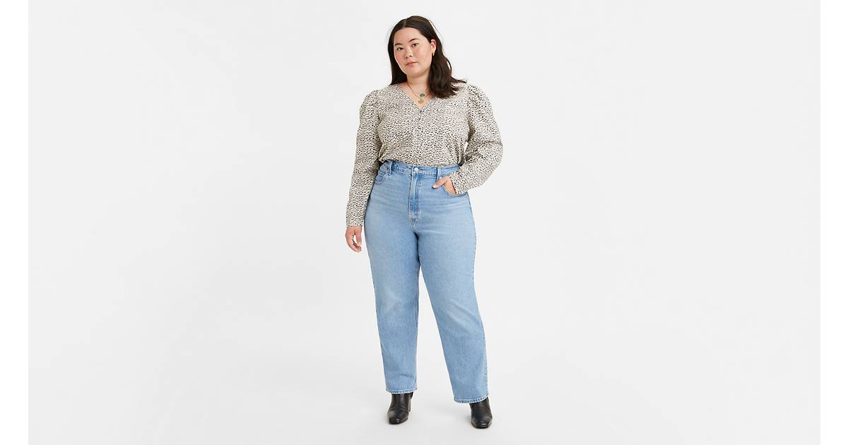 70's High Rise Straight Fit Women's Jeans (plus Size) - Medium Wash |  Levi's® US