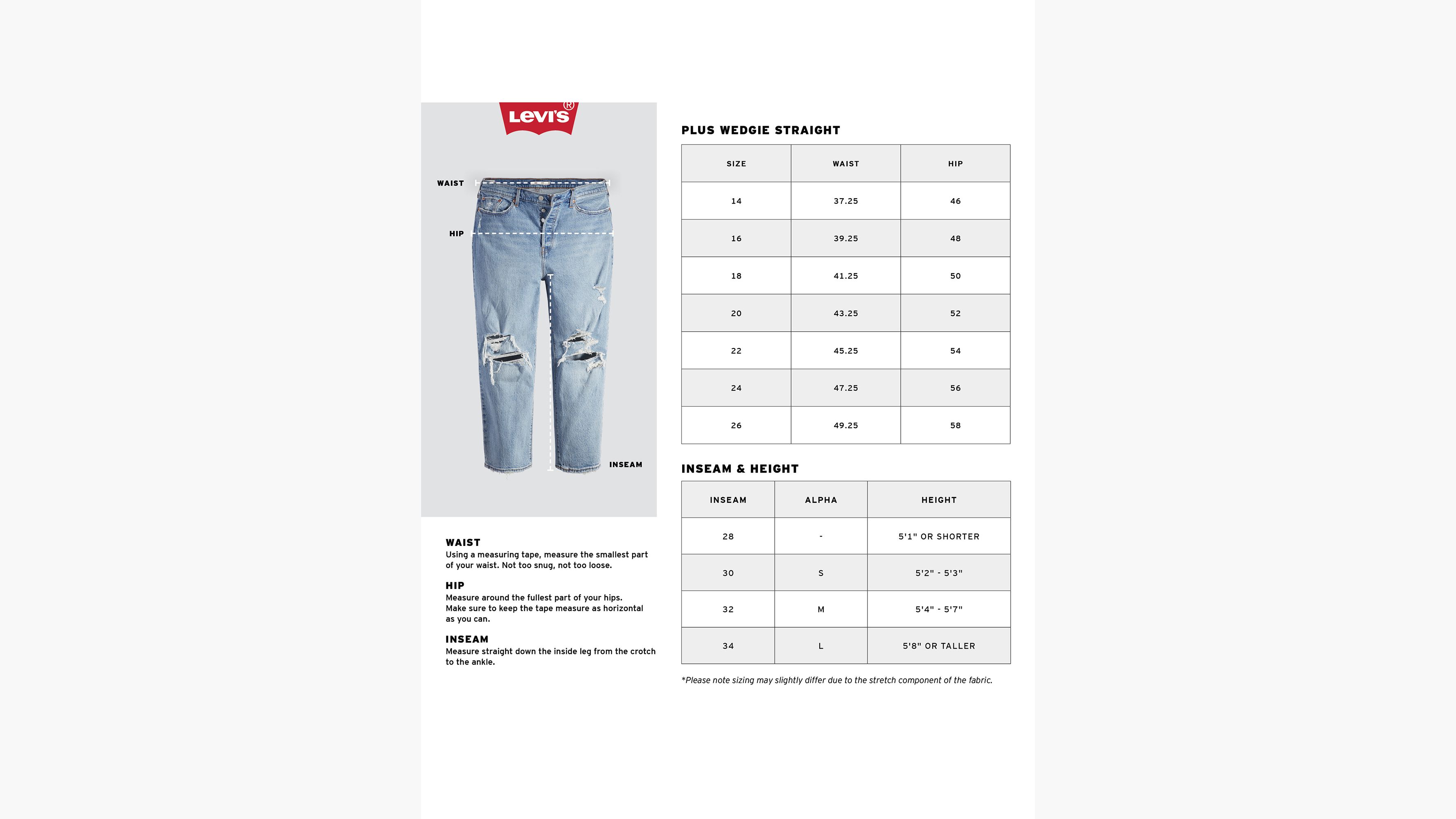 Levi's Women's Premium Plus Size Wedgie Straight Jeans, (New) White  Stonewash, 14 : : Clothing, Shoes & Accessories