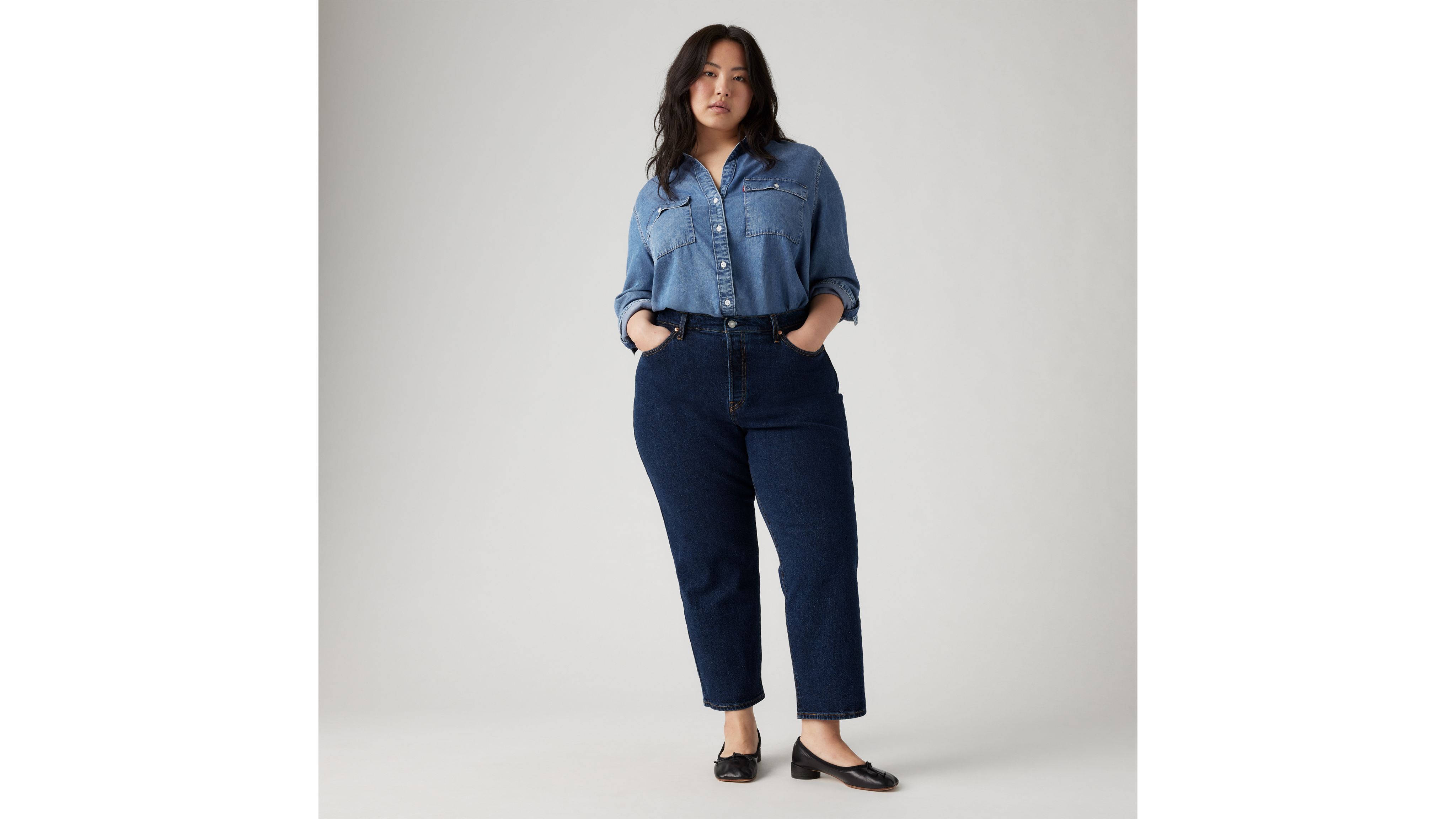 Wedgie Straight Fit Women's Jeans (plus Size) - Dark Wash | Levi's® US