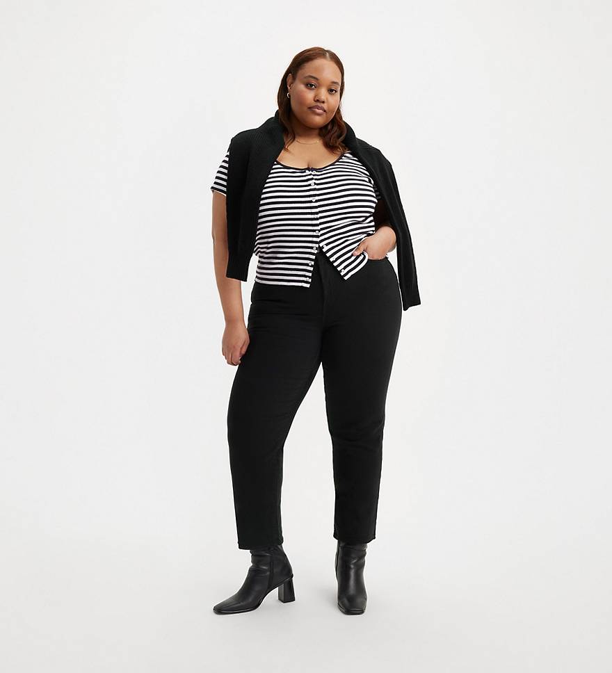 Wedgie Straight Fit Women's Jeans (plus Size) - Black | Levi's® US