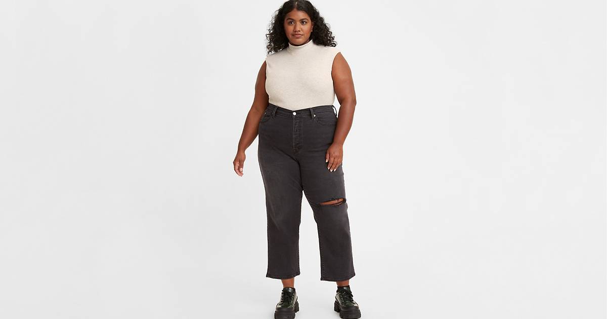 Wedgie Straight Fit Women's Jeans (plus Size) - Black | Levi's® CA