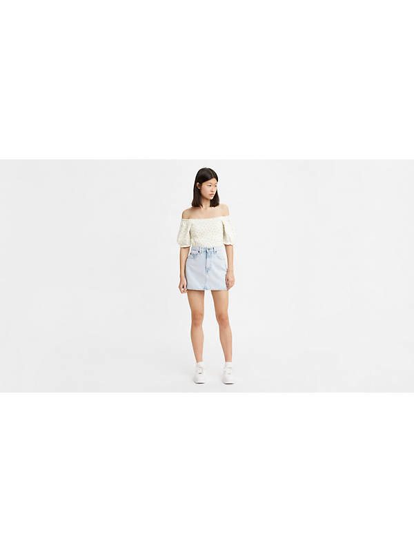 70's High Micro Mini Skirt - Blue | Levi's® DK