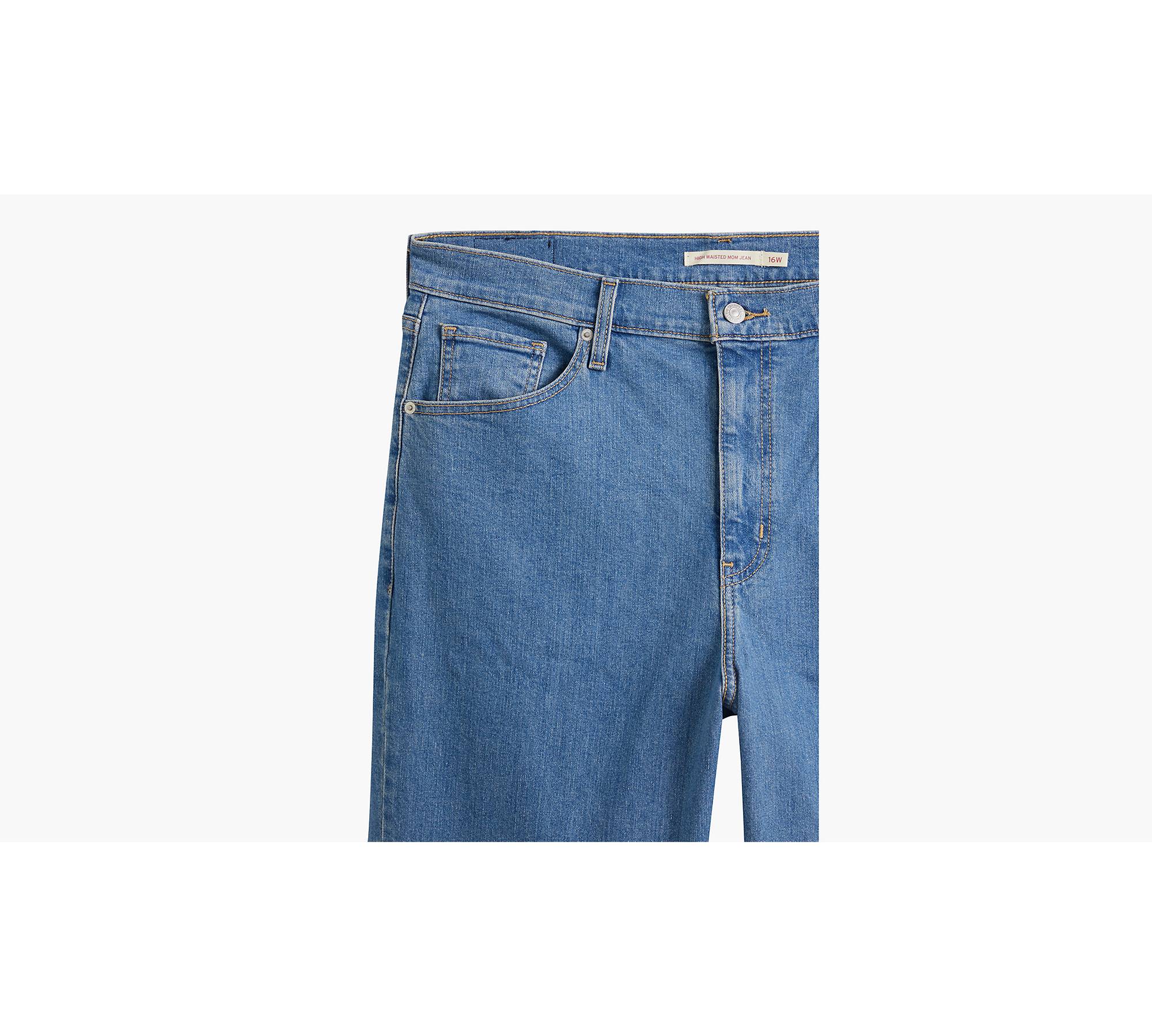 High-waisted Mom Jeans (plus) - Blue
