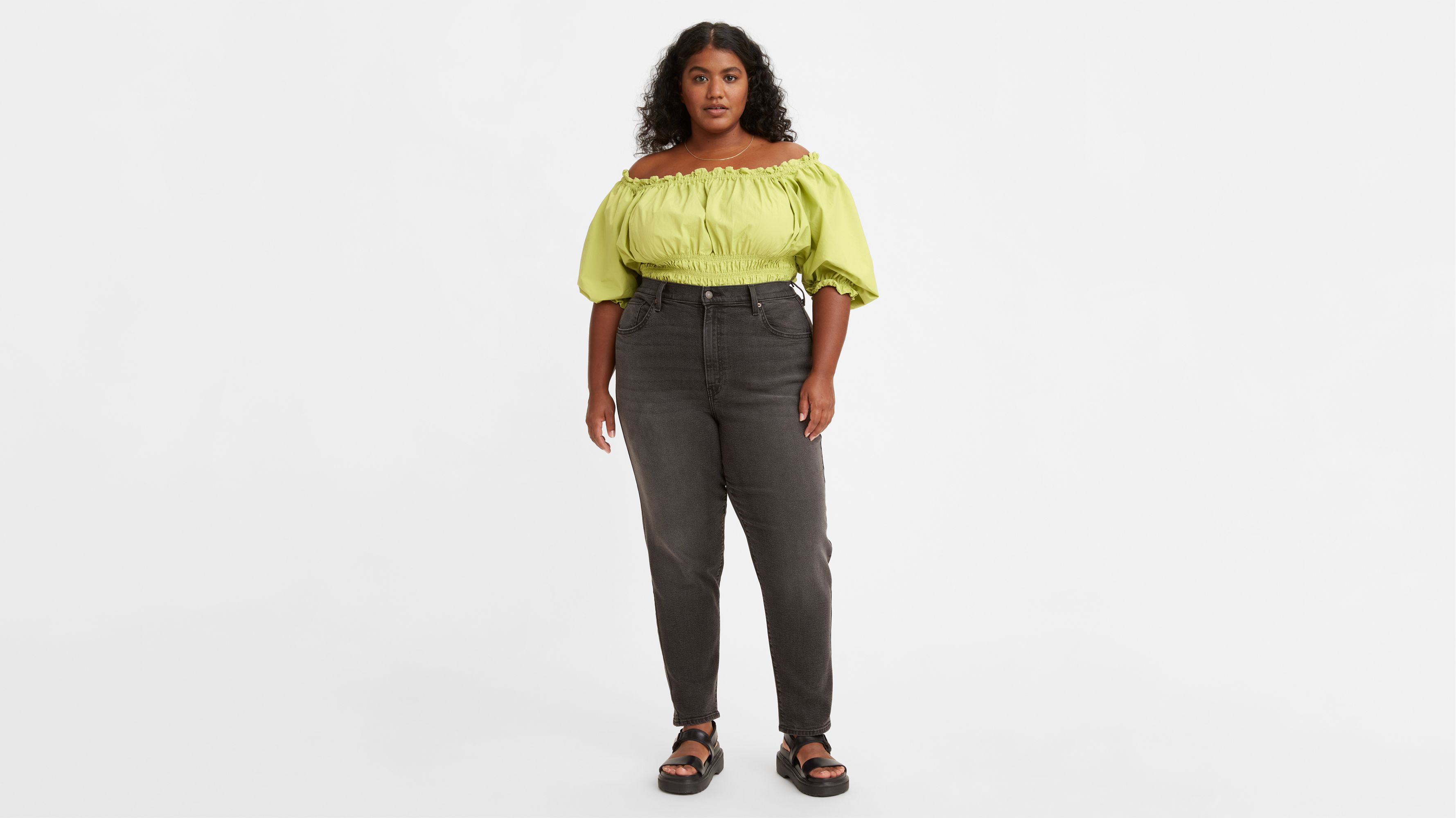 mom jean plus size