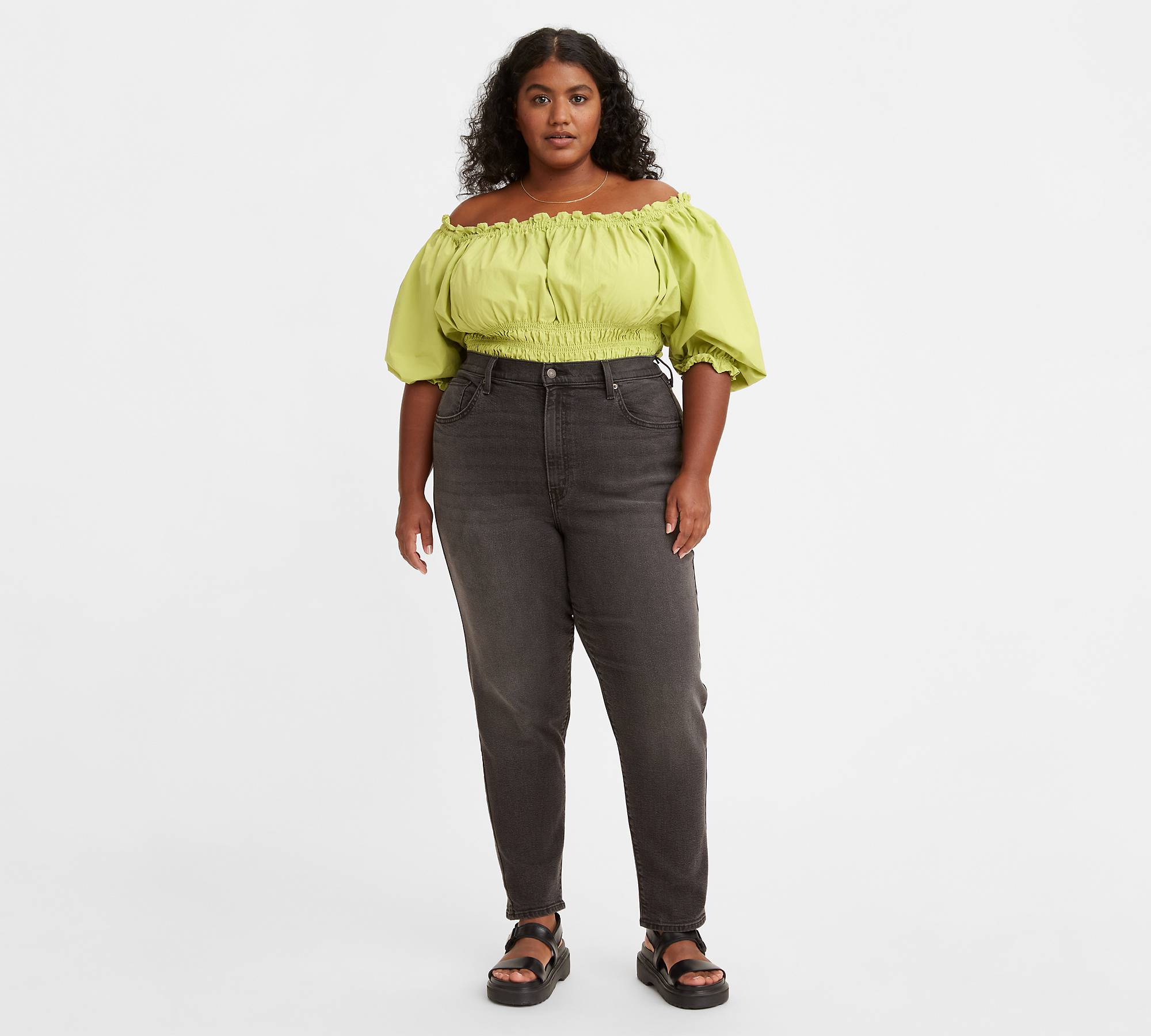 High Waisted Mom Women's Jeans (plus Size) - Black | Levi's® US