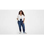 High Waisted Mom Women's Jeans (Plus Size) 1