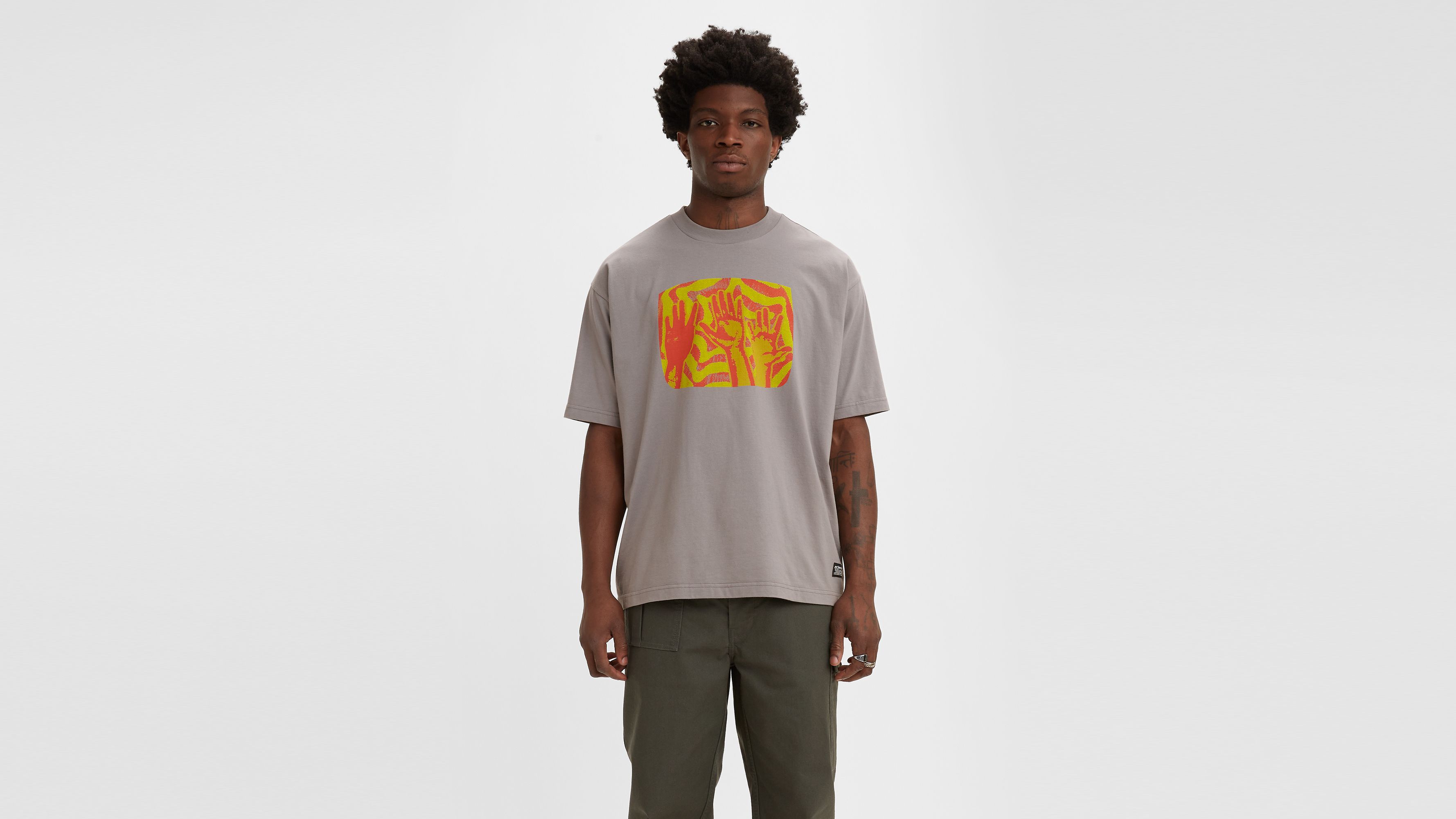 T-shirt Skate boxy à motif 1