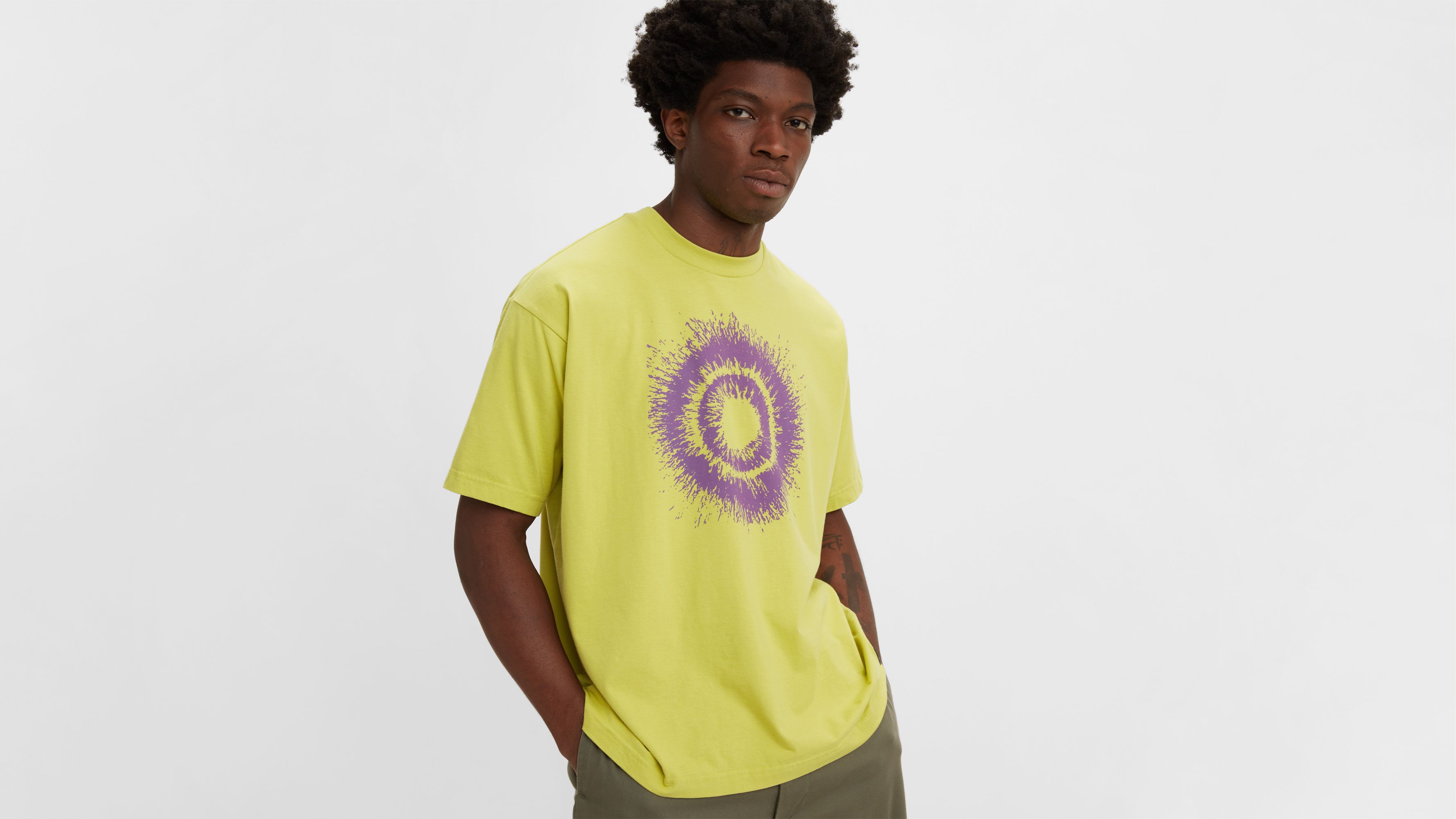 T-shirt Skate boxy à motif 1