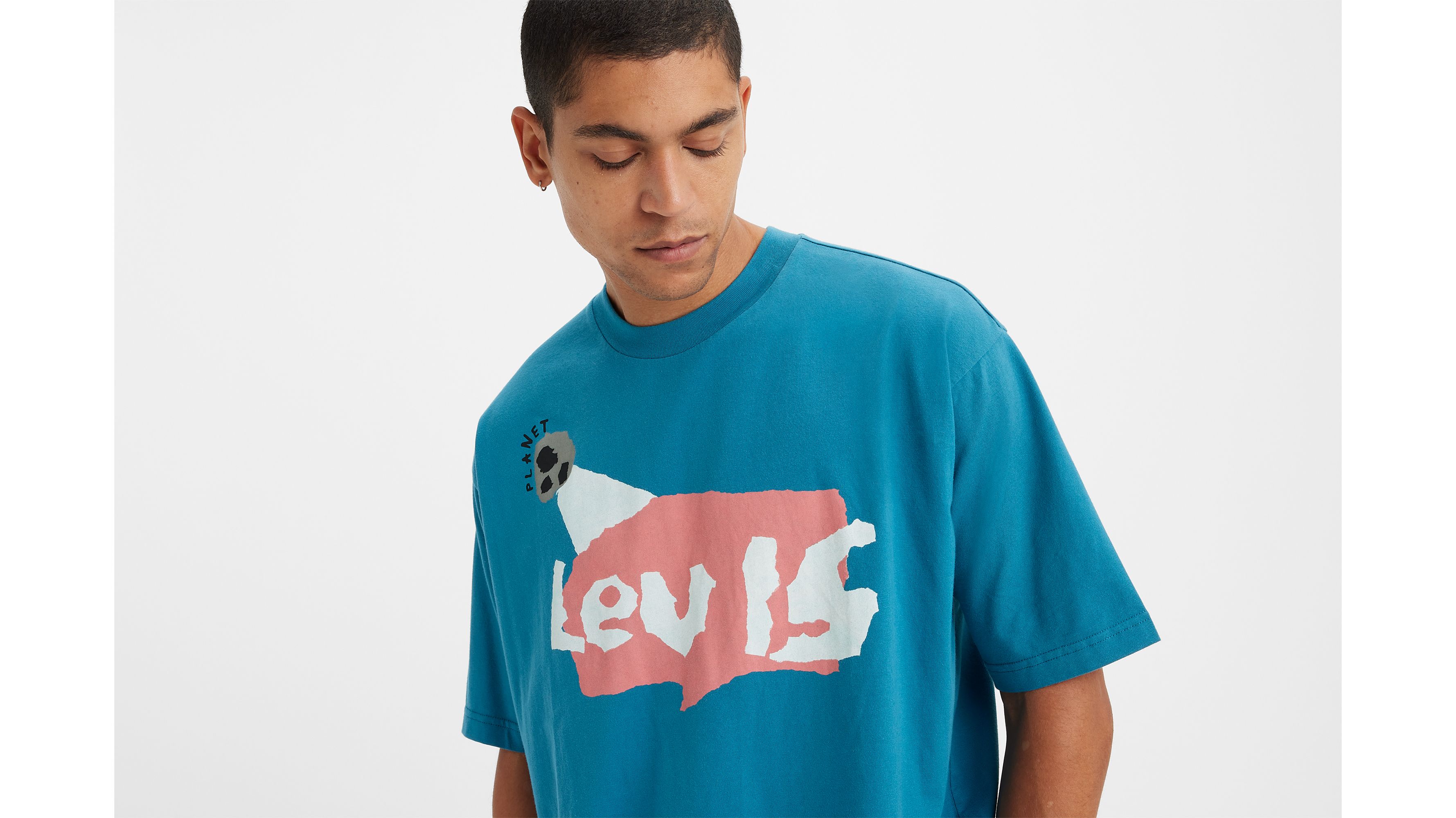 Levi's® Skateboarding Boxy Graphic T-shirt - Blue | Levi's® CA