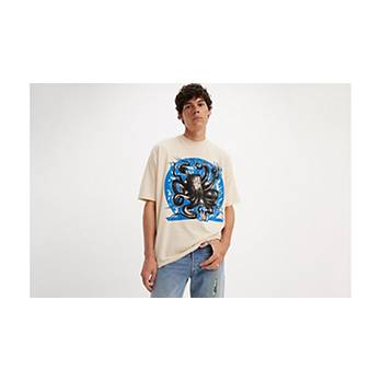 T-shirt Levi's® Skateboarding squadrata stampata 4