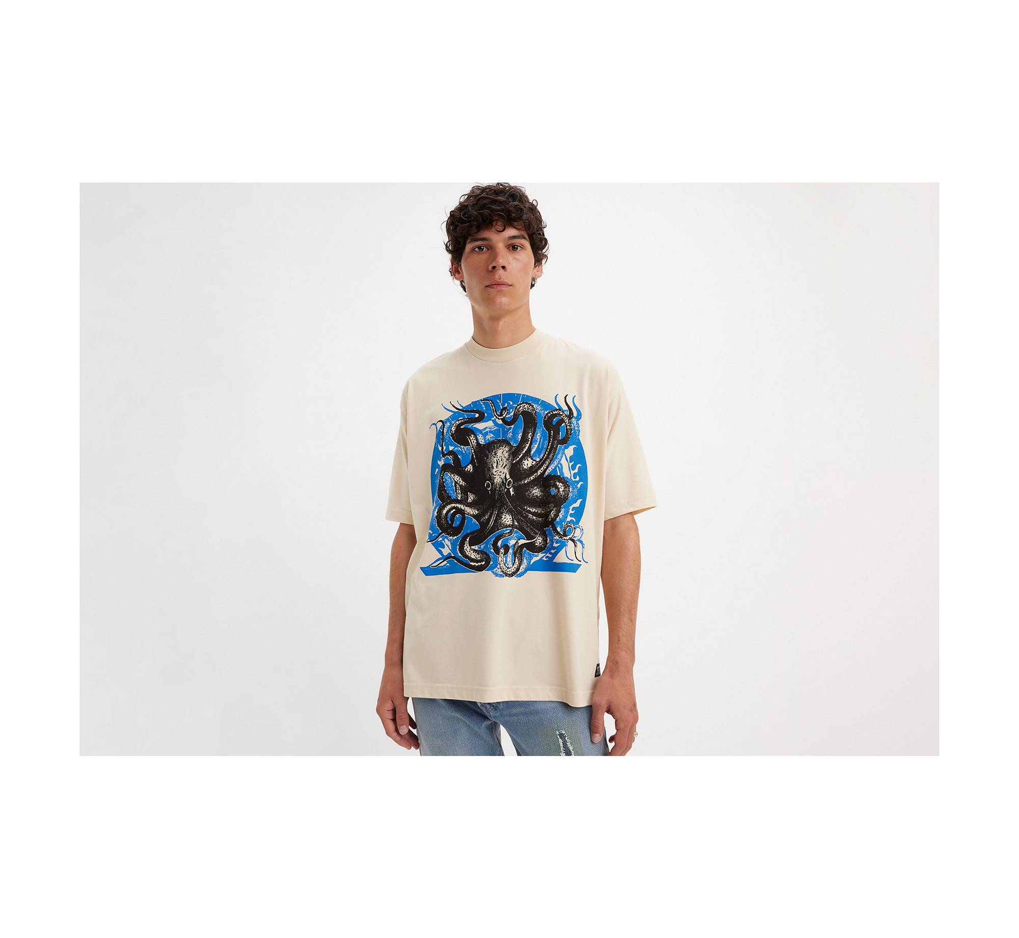 T-shirt Levi's® Skateboarding squadrata stampata 1