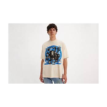 T-shirt Levi's® Skateboarding squadrata stampata 1