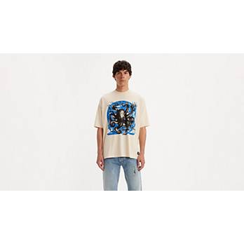 T-shirt Levi's® Skateboarding squadrata stampata 2