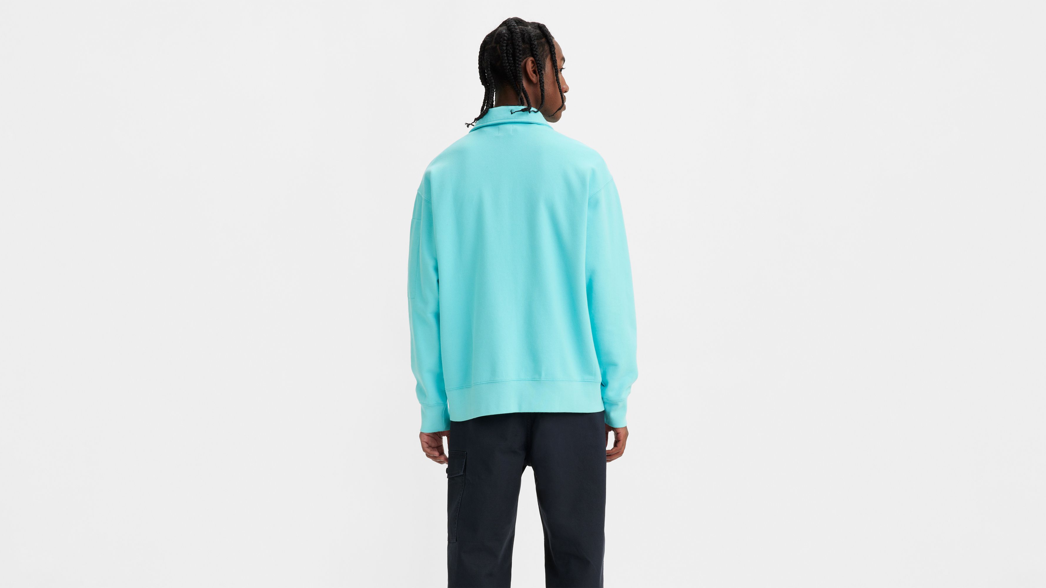 Levi's® Skateboarding New Quarter Zip Pullover - Blue