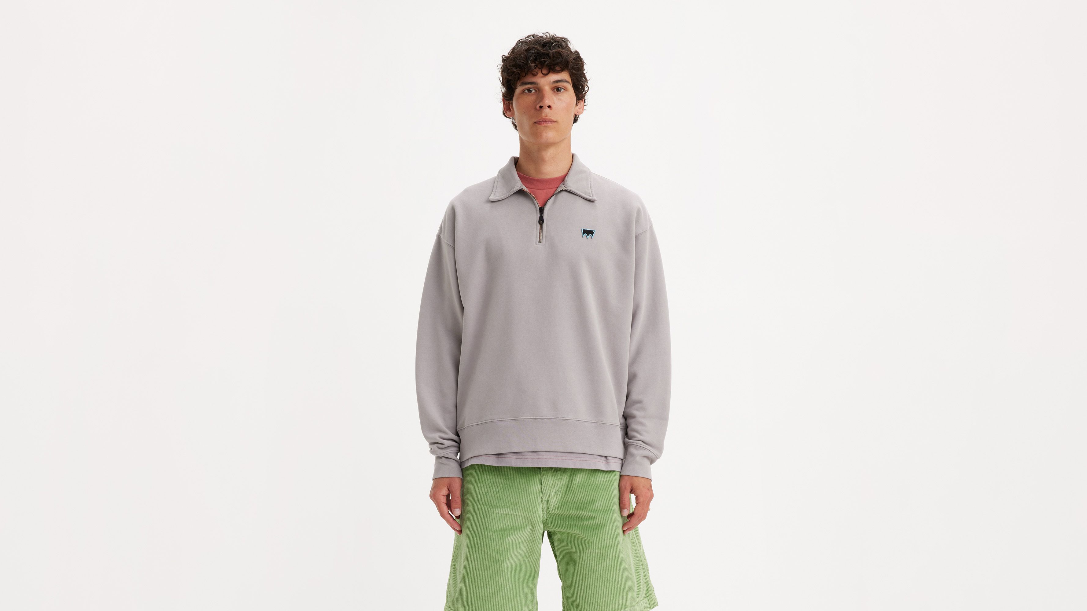 Levi's® Skateboarding™ Quarter-zip Sweatshirt - Grey