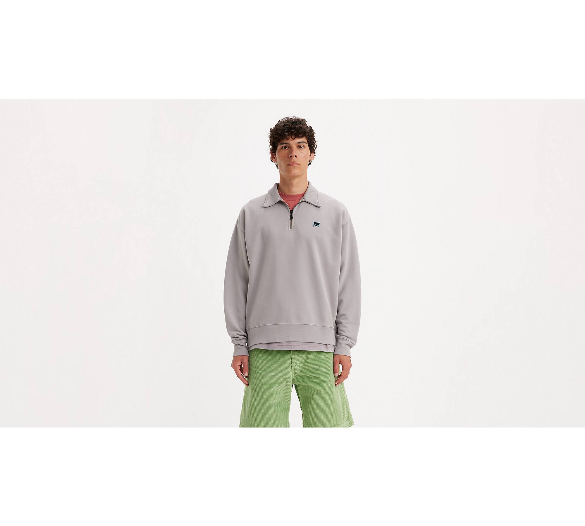 Levi's® Skateboarding™ Quarter-zip Sweatshirt - Grey | Levi's® US