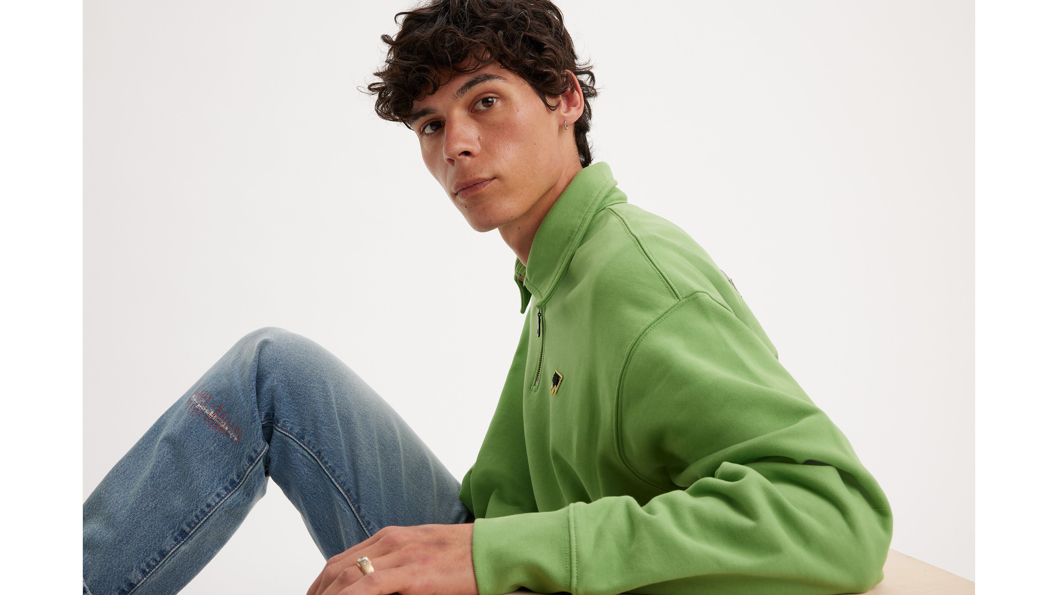 Levi's® Skateboarding Quarter-zip Sweatshirt - Green