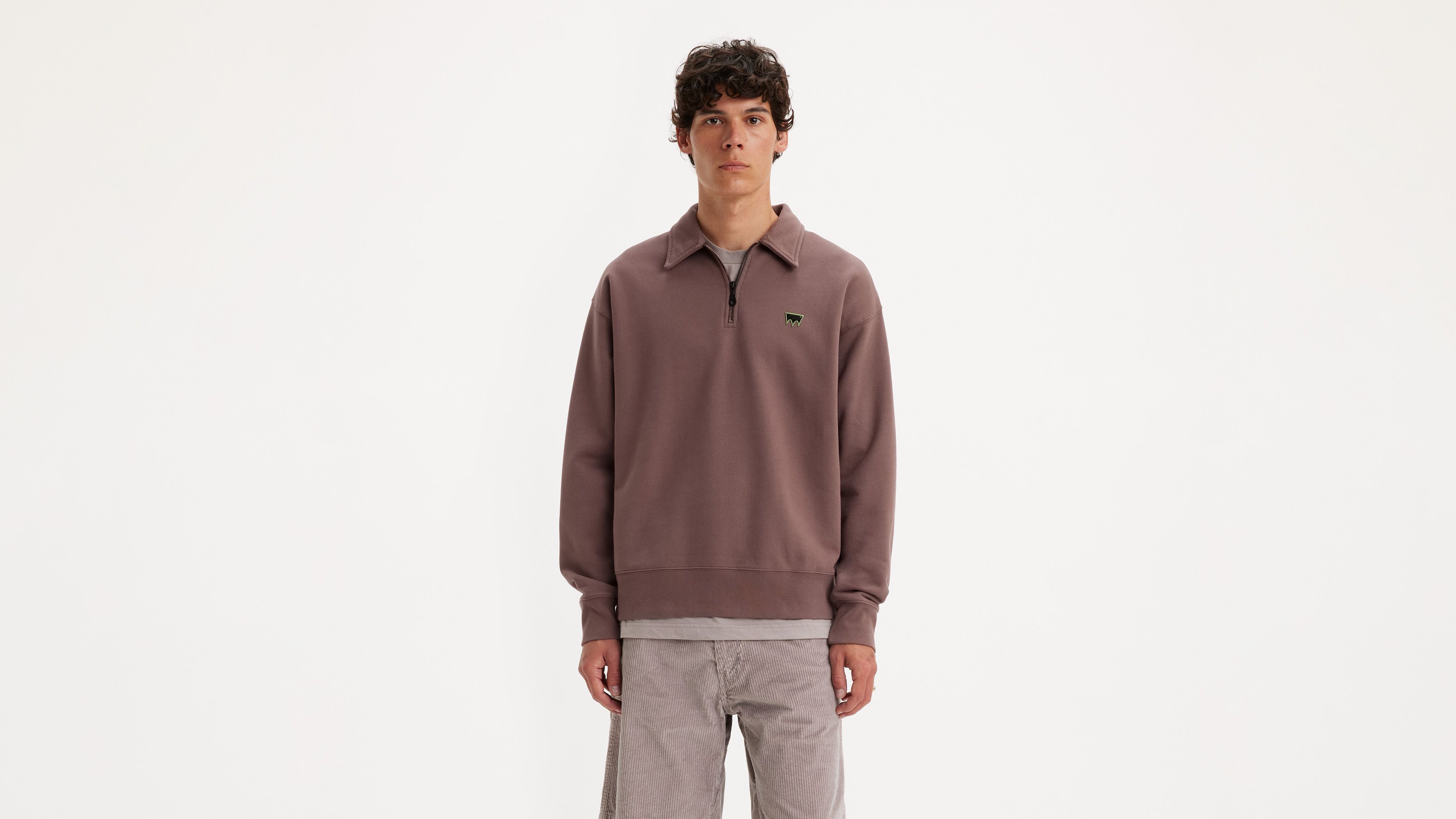 Levi's® Skateboarding™ Quarter-zip Sweatshirt - White