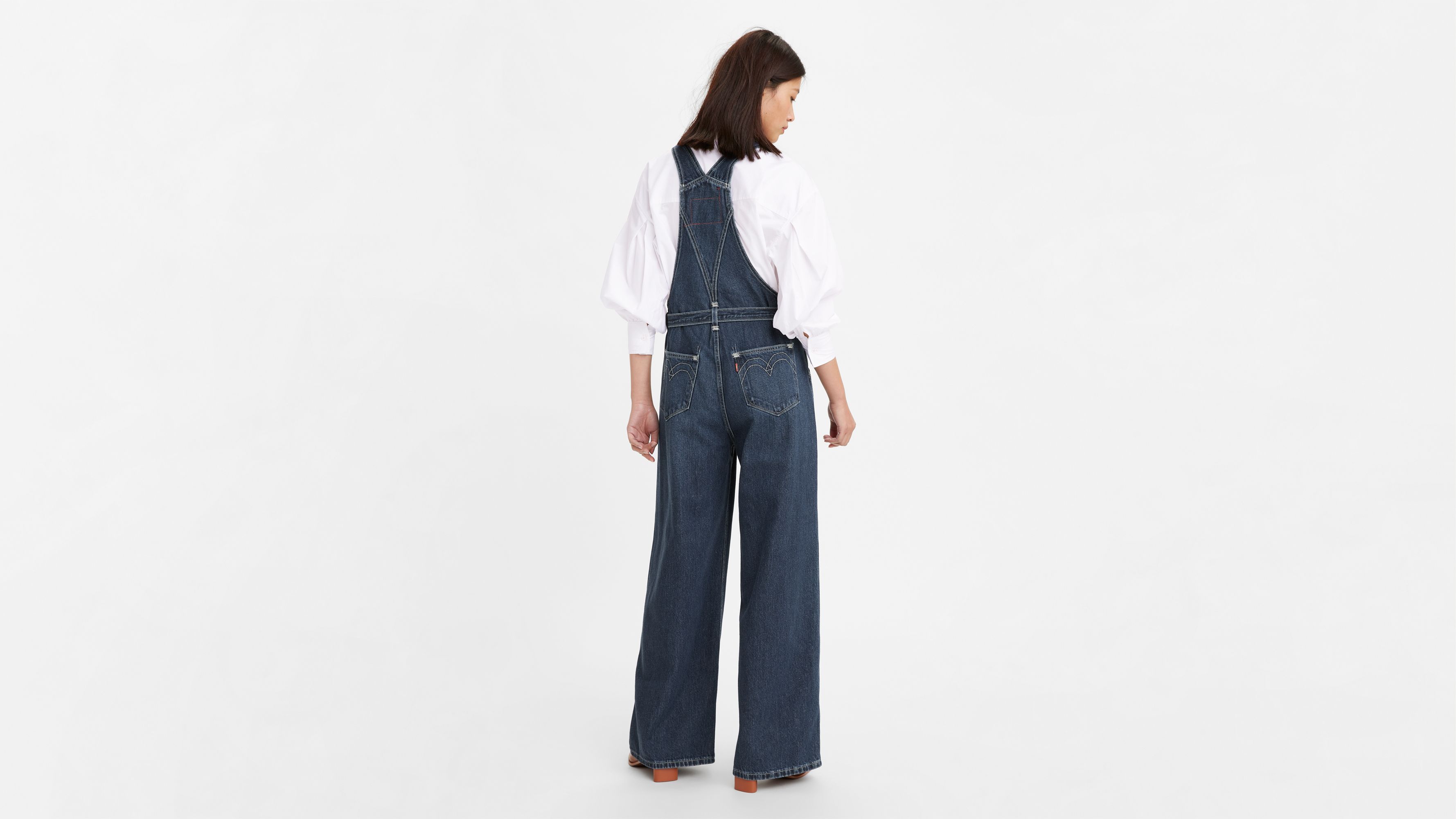 Loose Denim Overalls 4