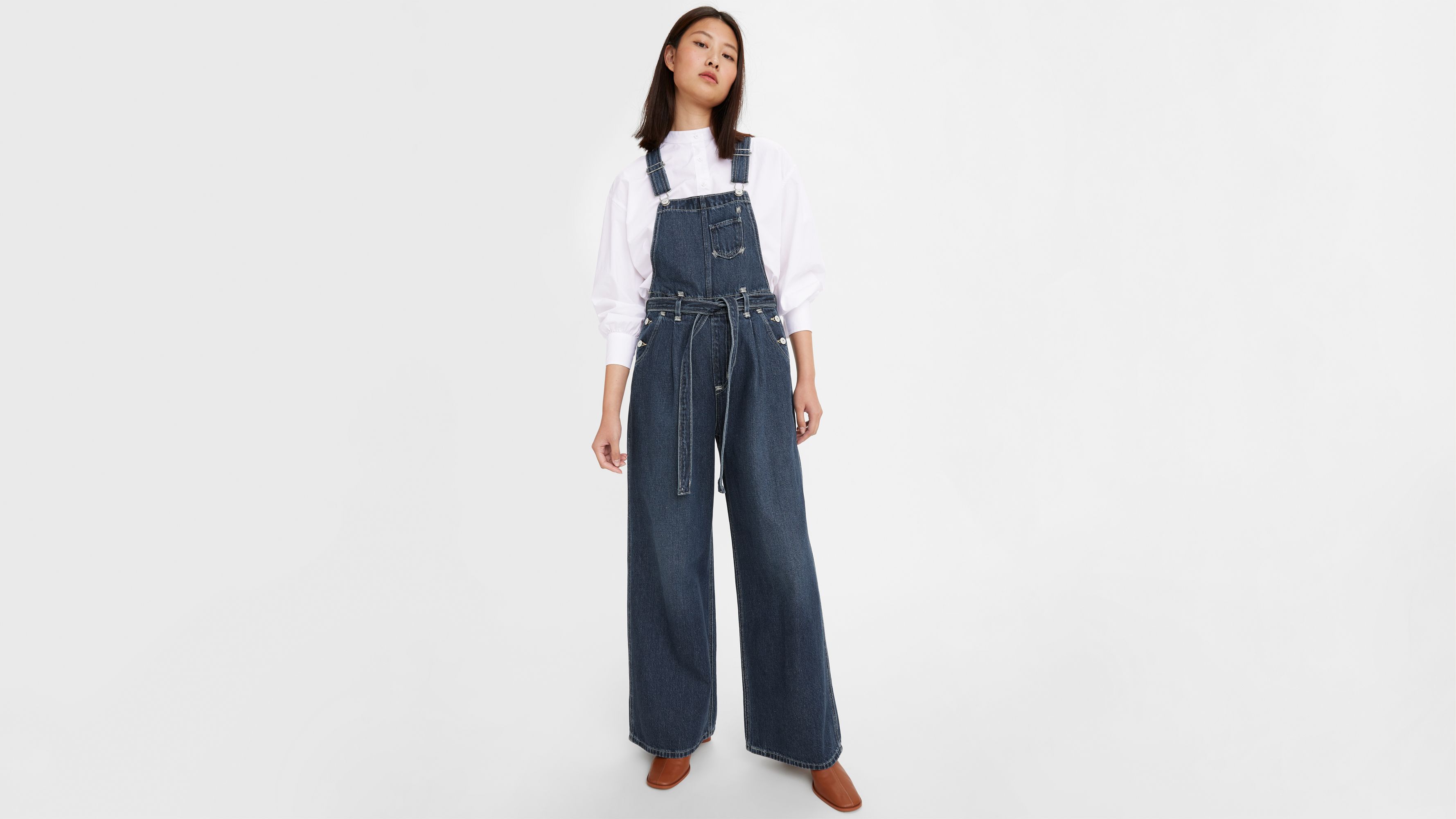 Loose Denim Overalls 1