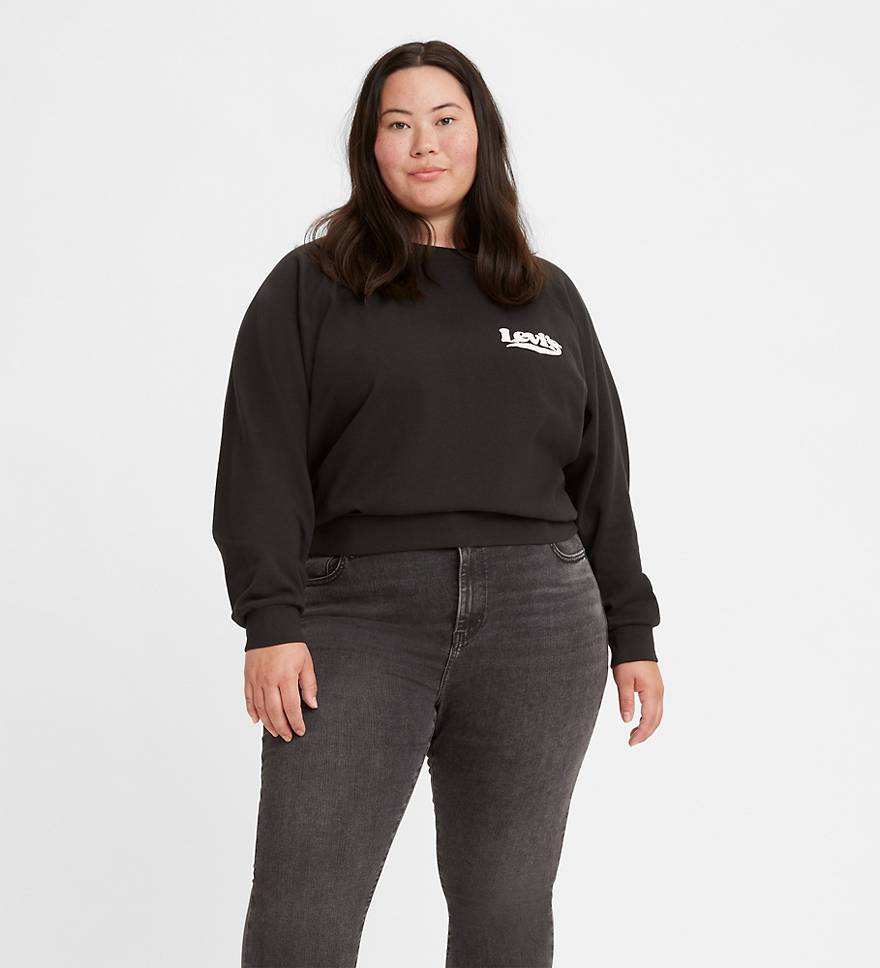 Vintage Raglan Crewneck Sweatshirt (plus Size) - Black | Levi's® US