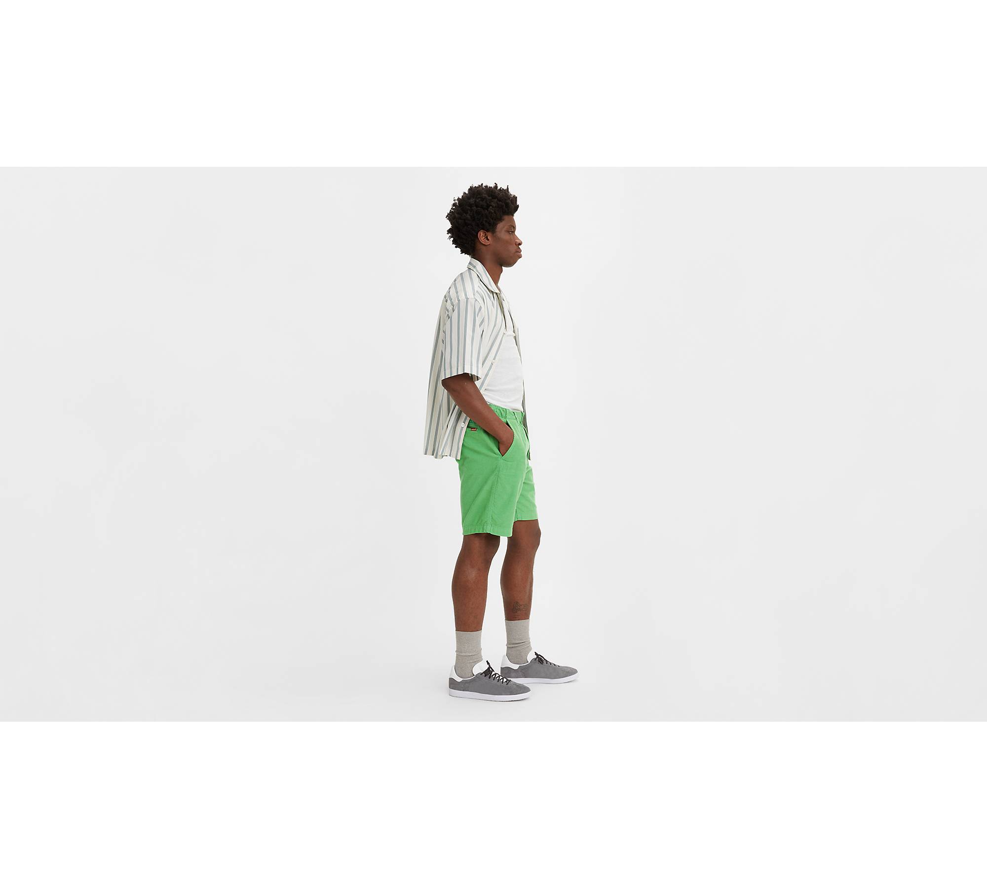 Green Slim Fit Chino Shorts – Eight-X
