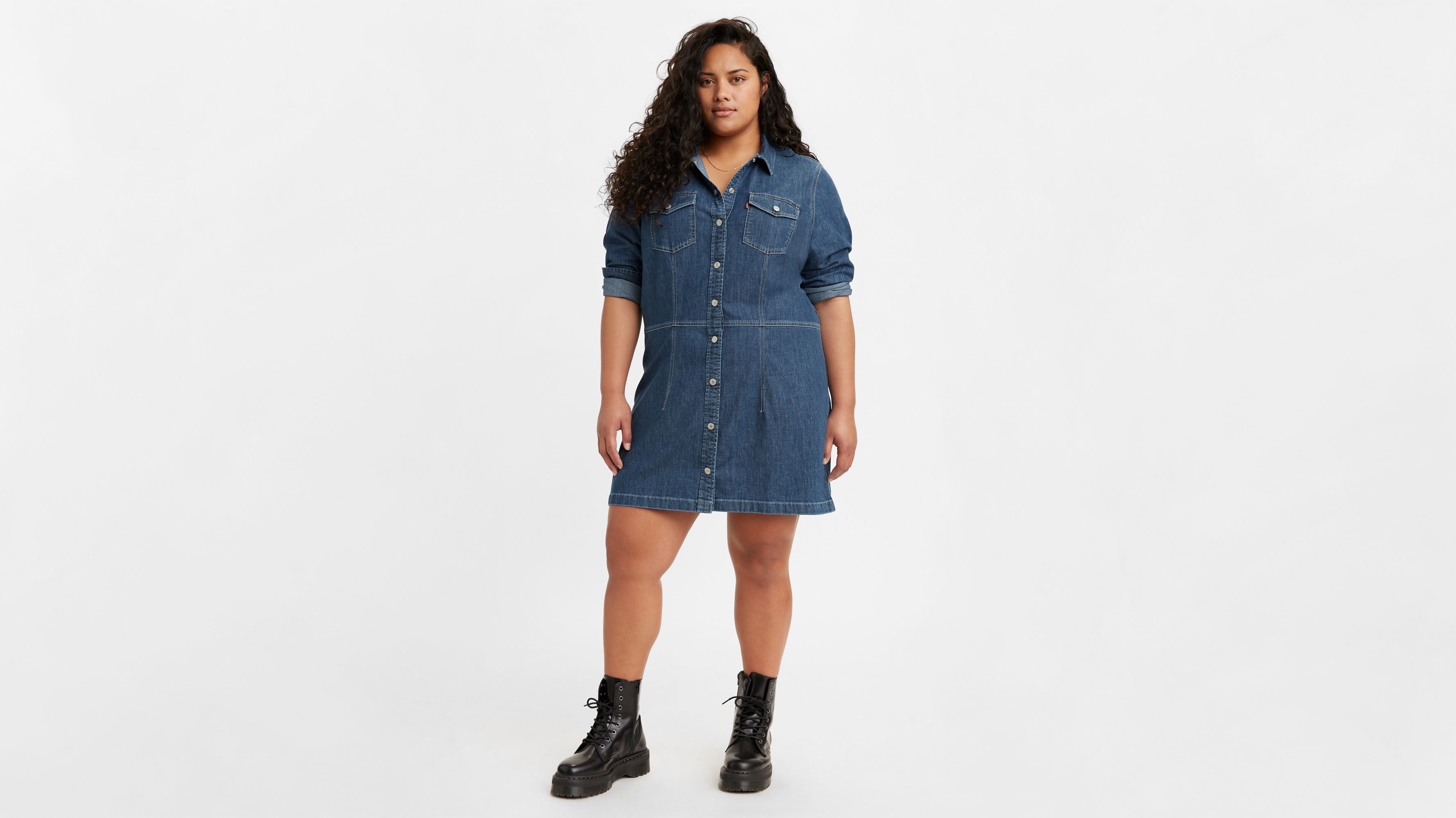 Ellie Denim Dress (plus Size) - Medium Wash | Levi's® US