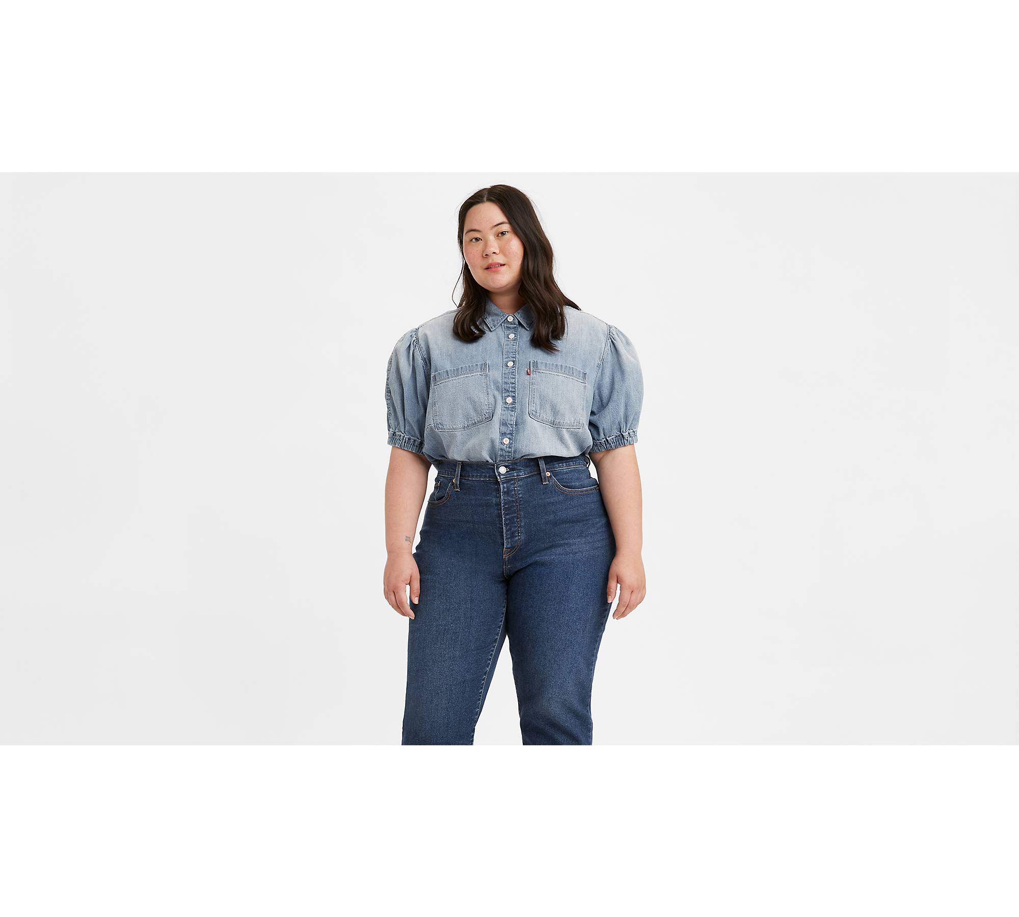 Alice Denim Button-up Blouse (plus Size) - Light Wash | Levi's® US