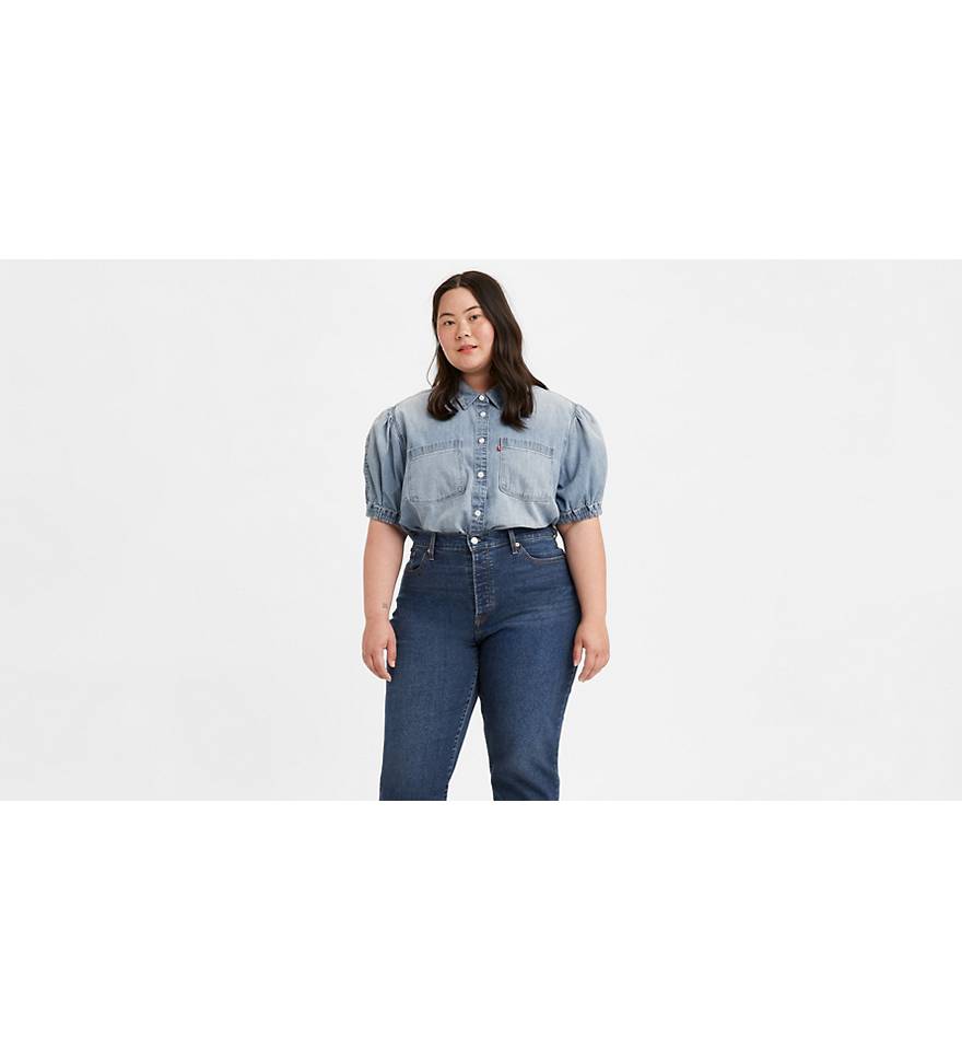Alice Denim Button-up Blouse (plus Size) - Light Wash | Levi's® US