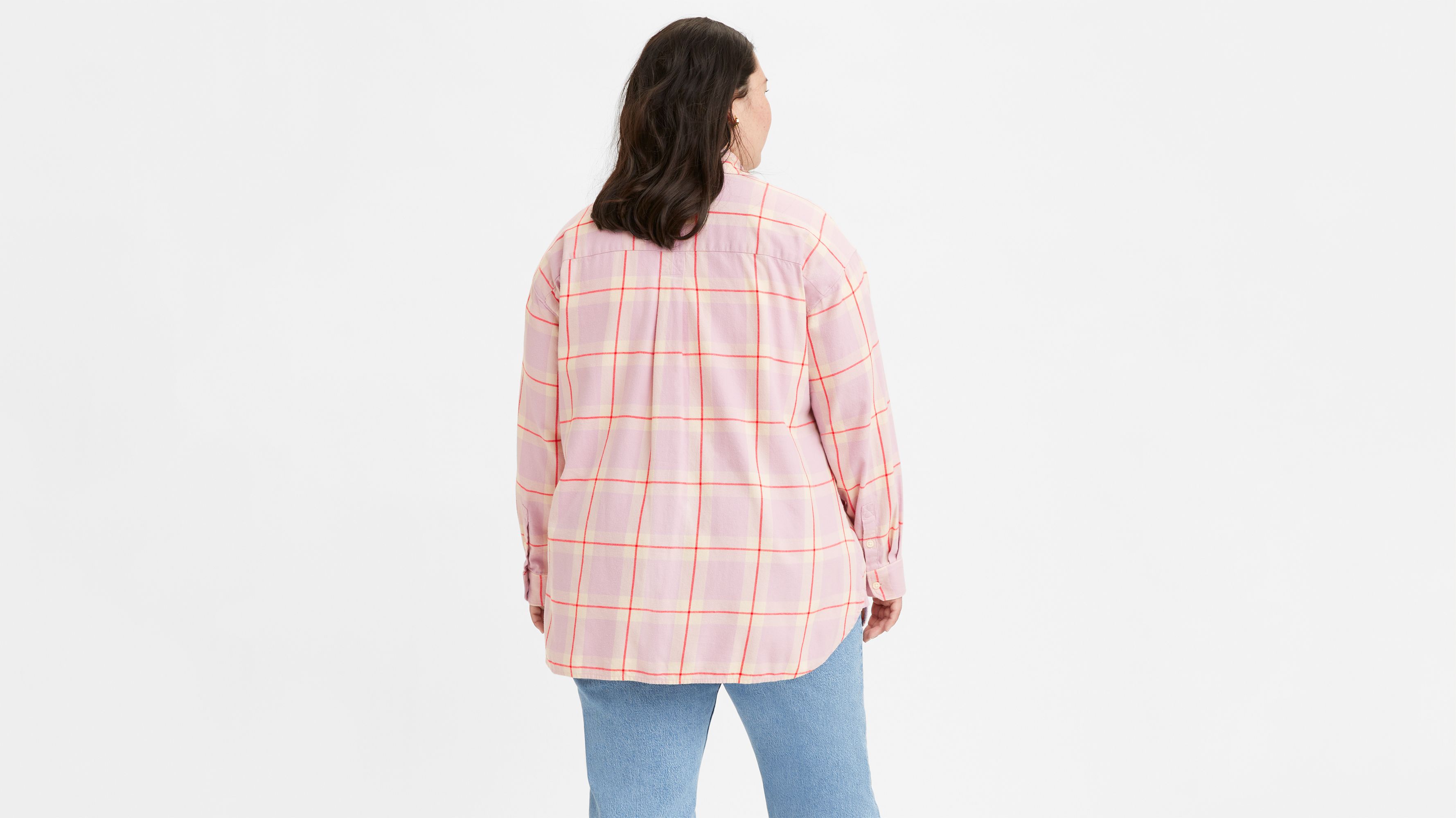 Henri Flannel Button-Up Shirt (Plus Size) 2