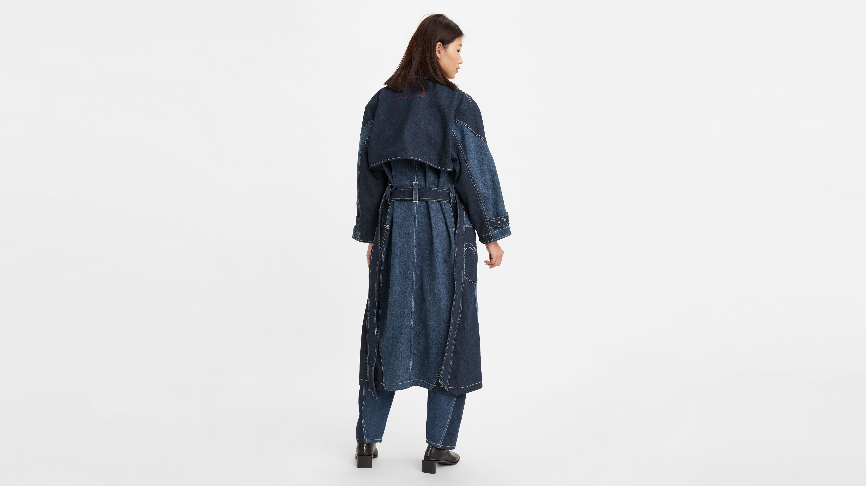ジャケット・アウター Levi's denim long coat Filled Long Coat - Blue | Levi's® US